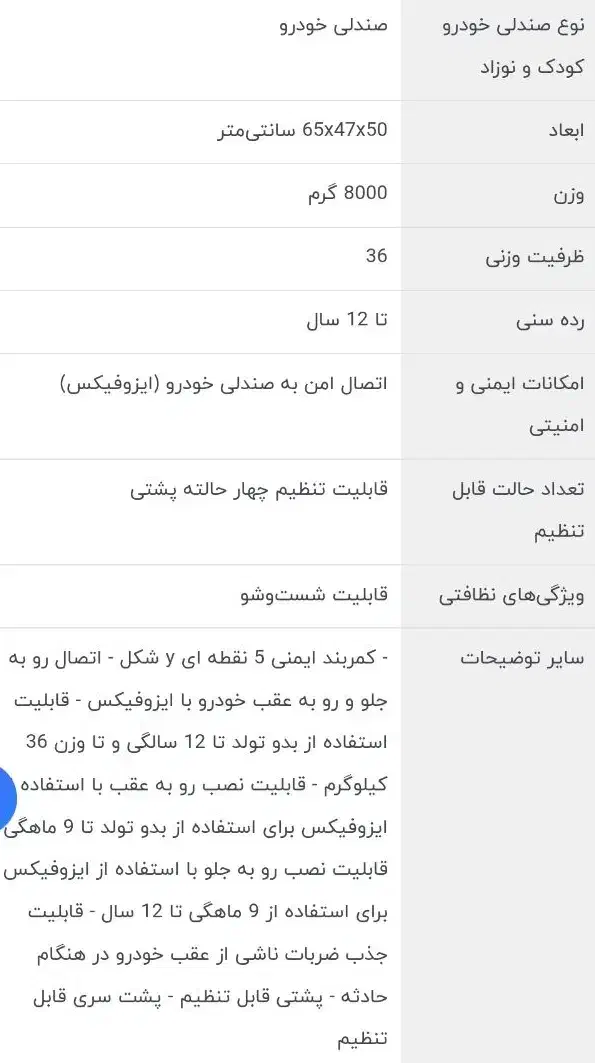 صندلی ماشین|تخت و صندلی بچه|ری, شهادت|دیوار