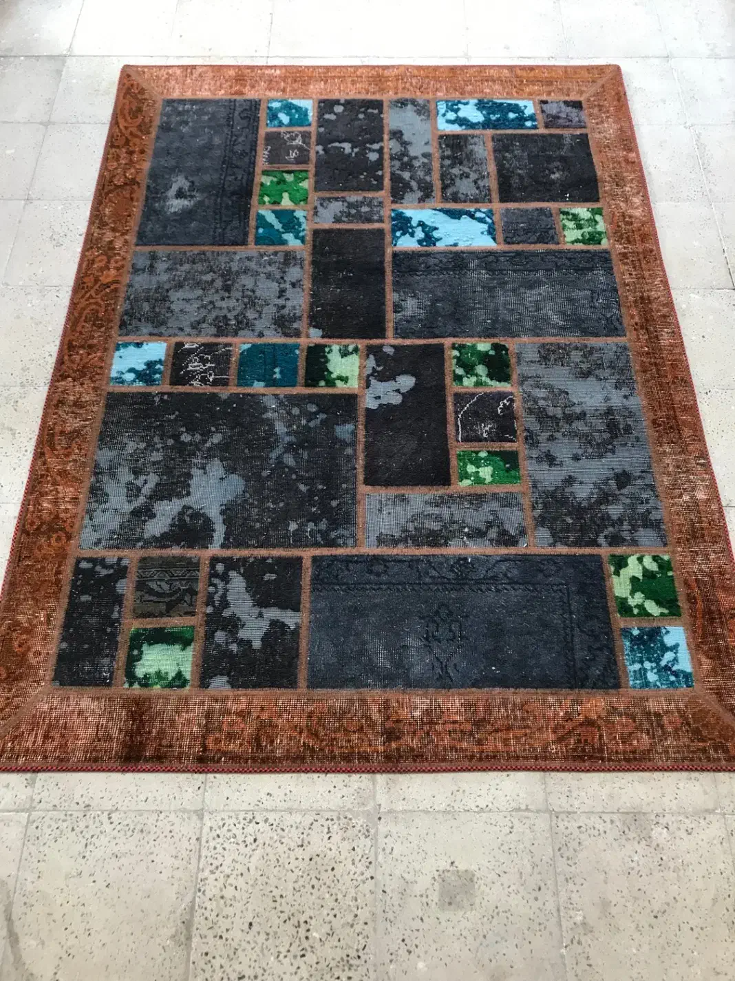 فرش چهل تکه کلاژ|فرش|کرج, برغان|دیوار