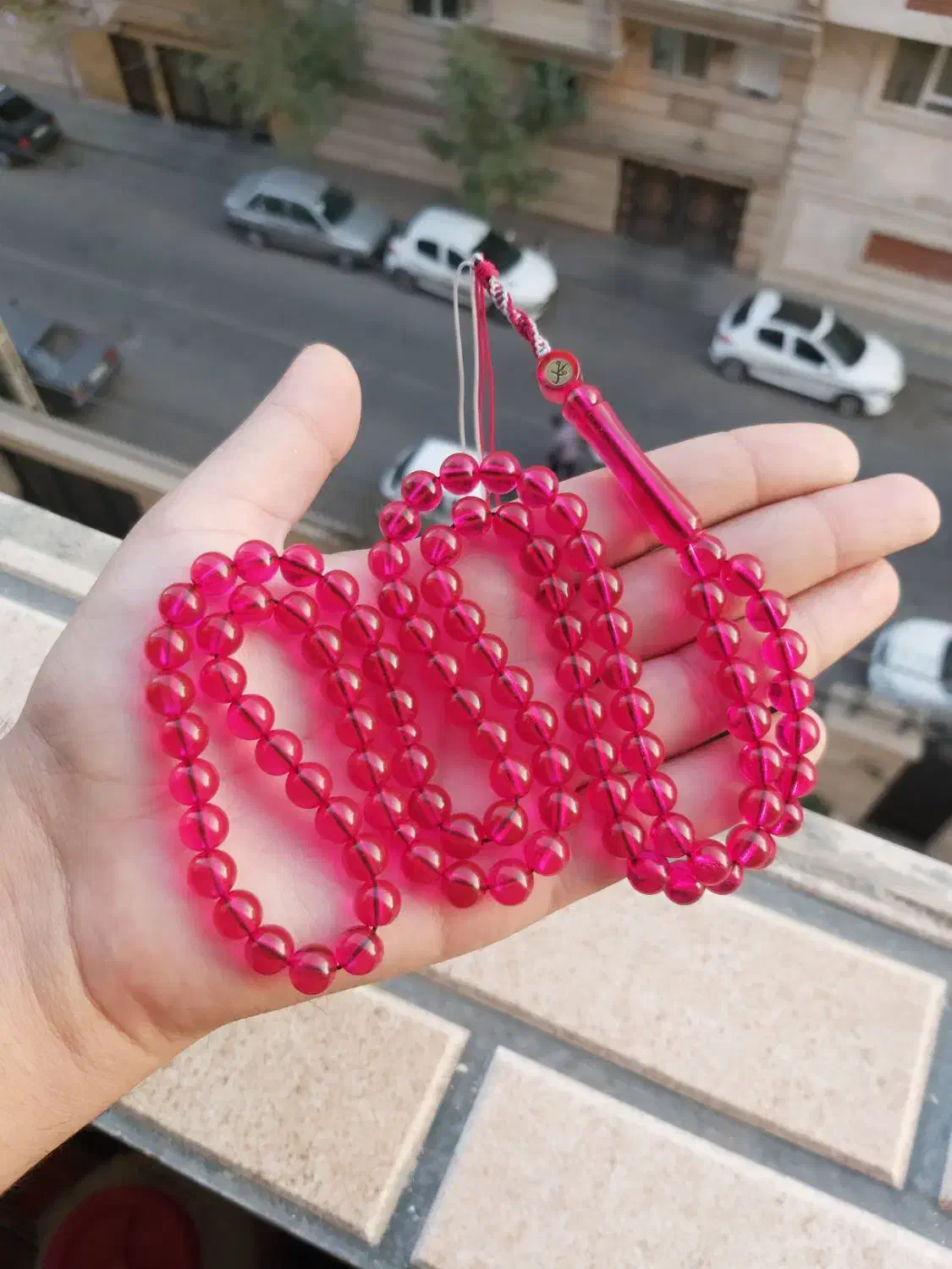 تسبیح سندلوس سرخابی|کلکسیون اشیاء عتیقه|تهران, بهمن یار|دیوار