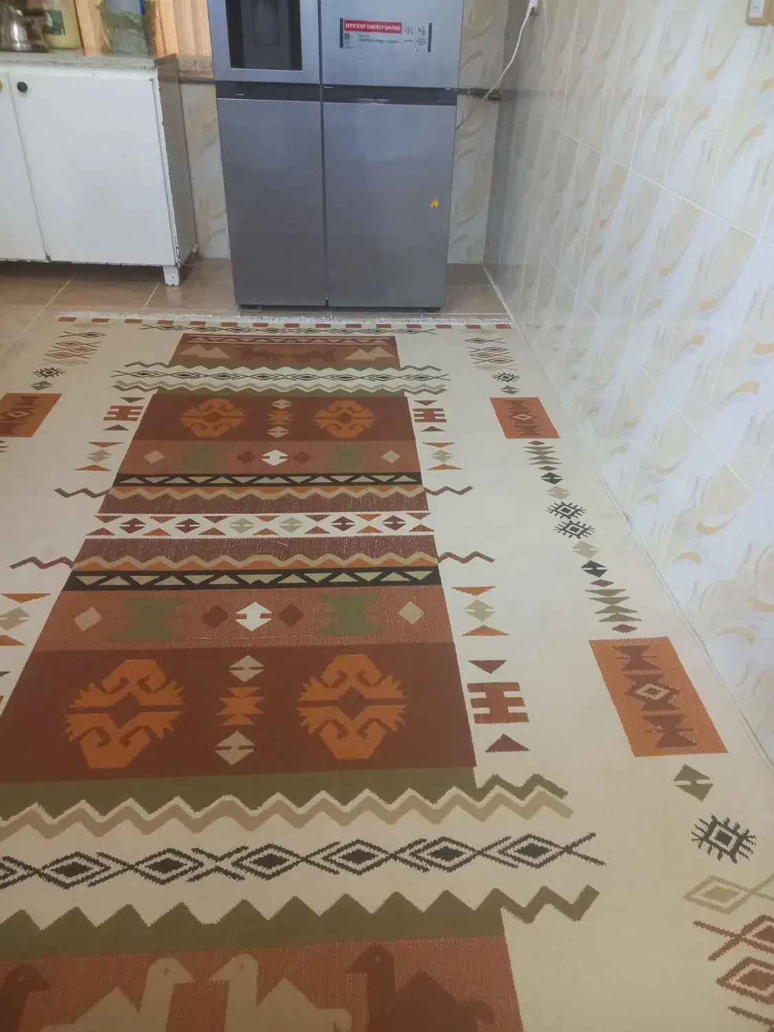 گلیم فرش|گلیم، جاجیم، گبه|کرمانشاه, |دیوار