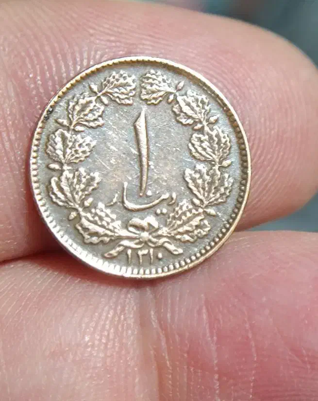 یک دیناری مسی 1310|کلکسیون سکه، تمبر، اسکناس|رضوانشهر, |دیوار