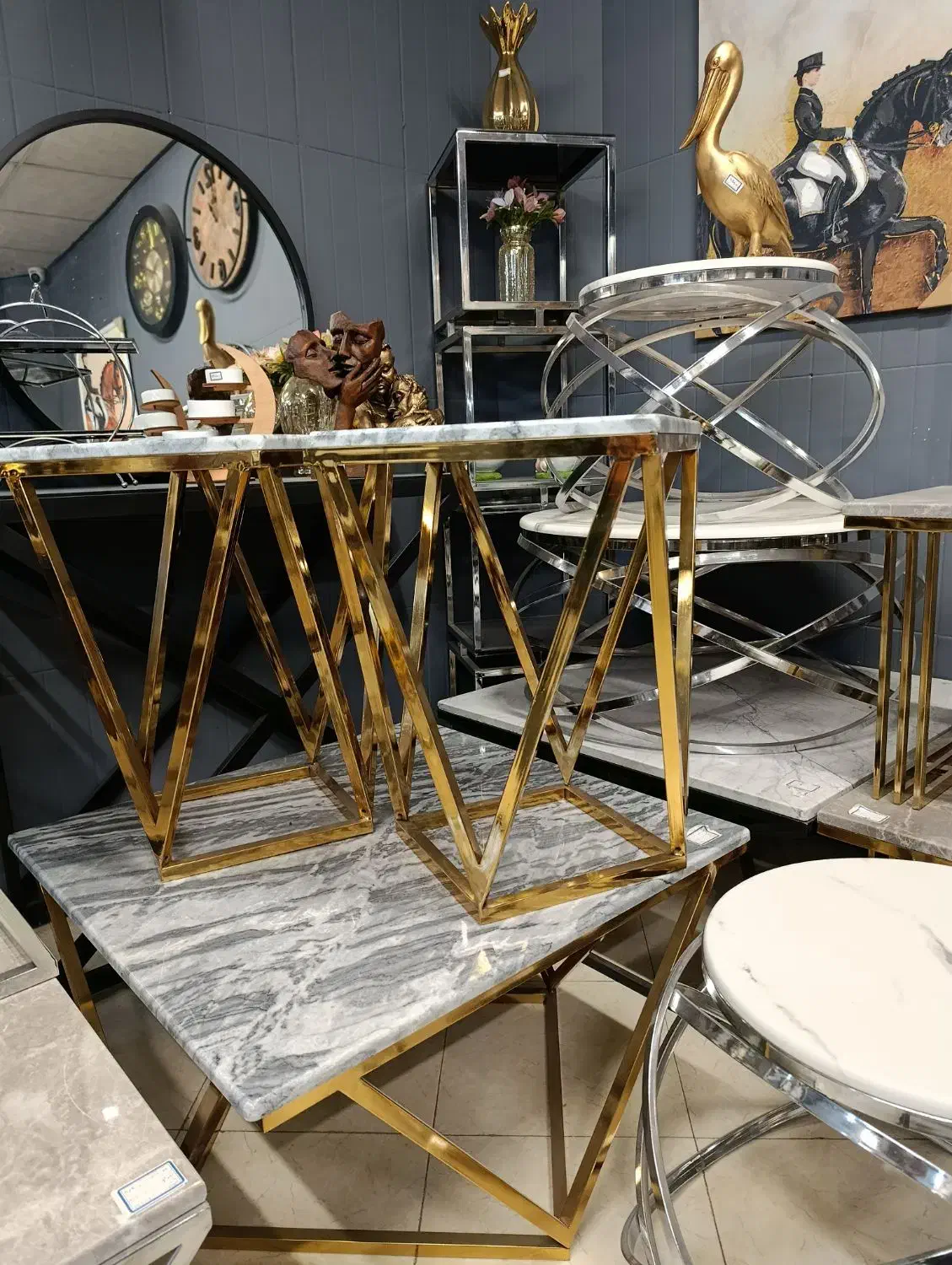 جلو مبلی مدل(زارا) اینه کنسول نهارخوری پاف فلز|مبلمان خانگی و میز عسلی|مشهد, ولیعصر (شهرک غرب)|دیوار