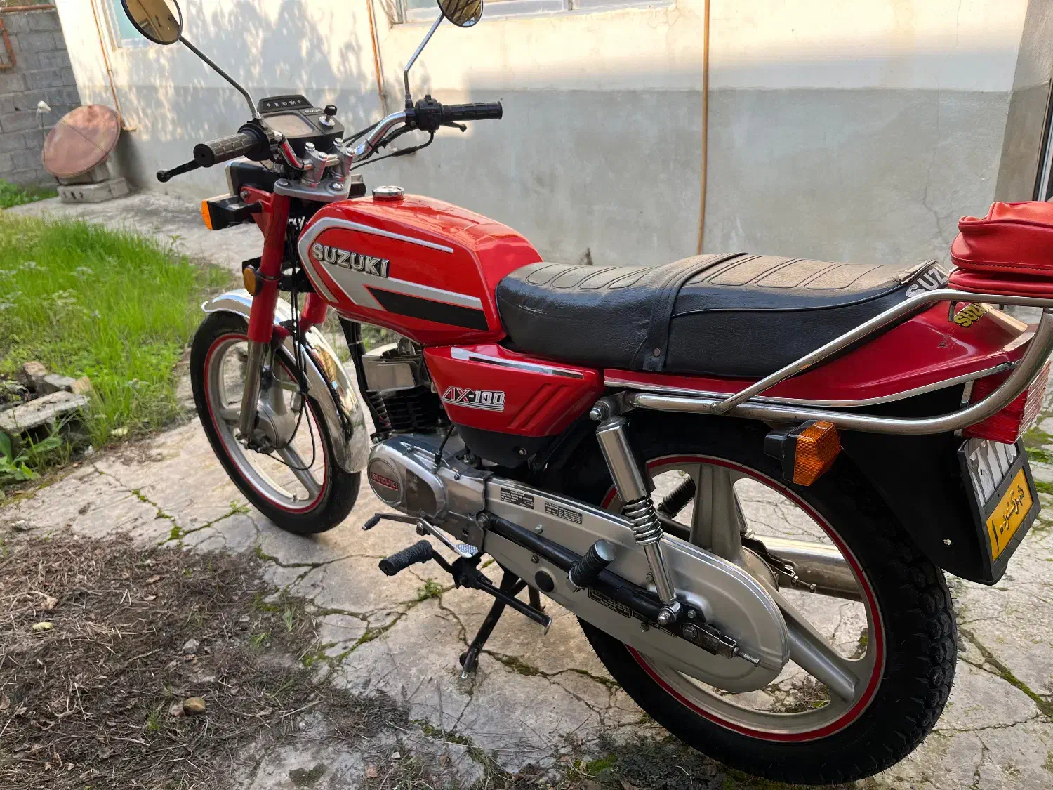 سوزوکی ax100 رینگی استارتی با لوازم اضافه|موتورسیکلت|لنگرود, |دیوار