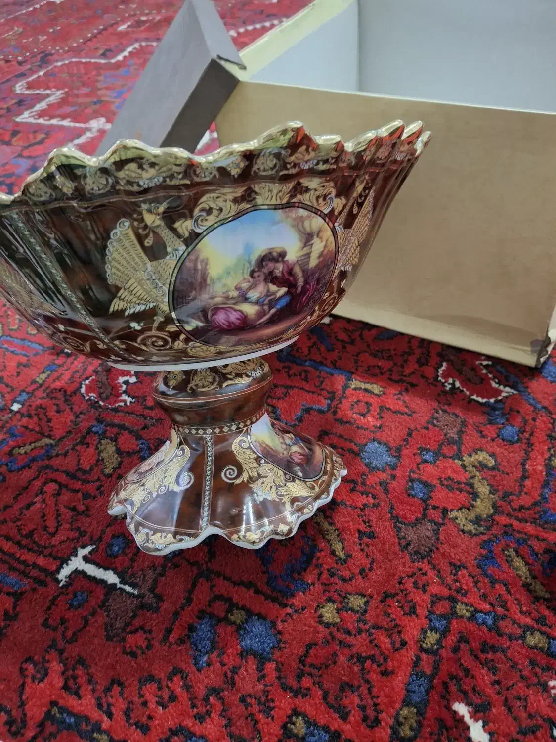 میوه خوری چینی طرح دو دختر|کلکسیون اشیاء عتیقه|بناب, |دیوار