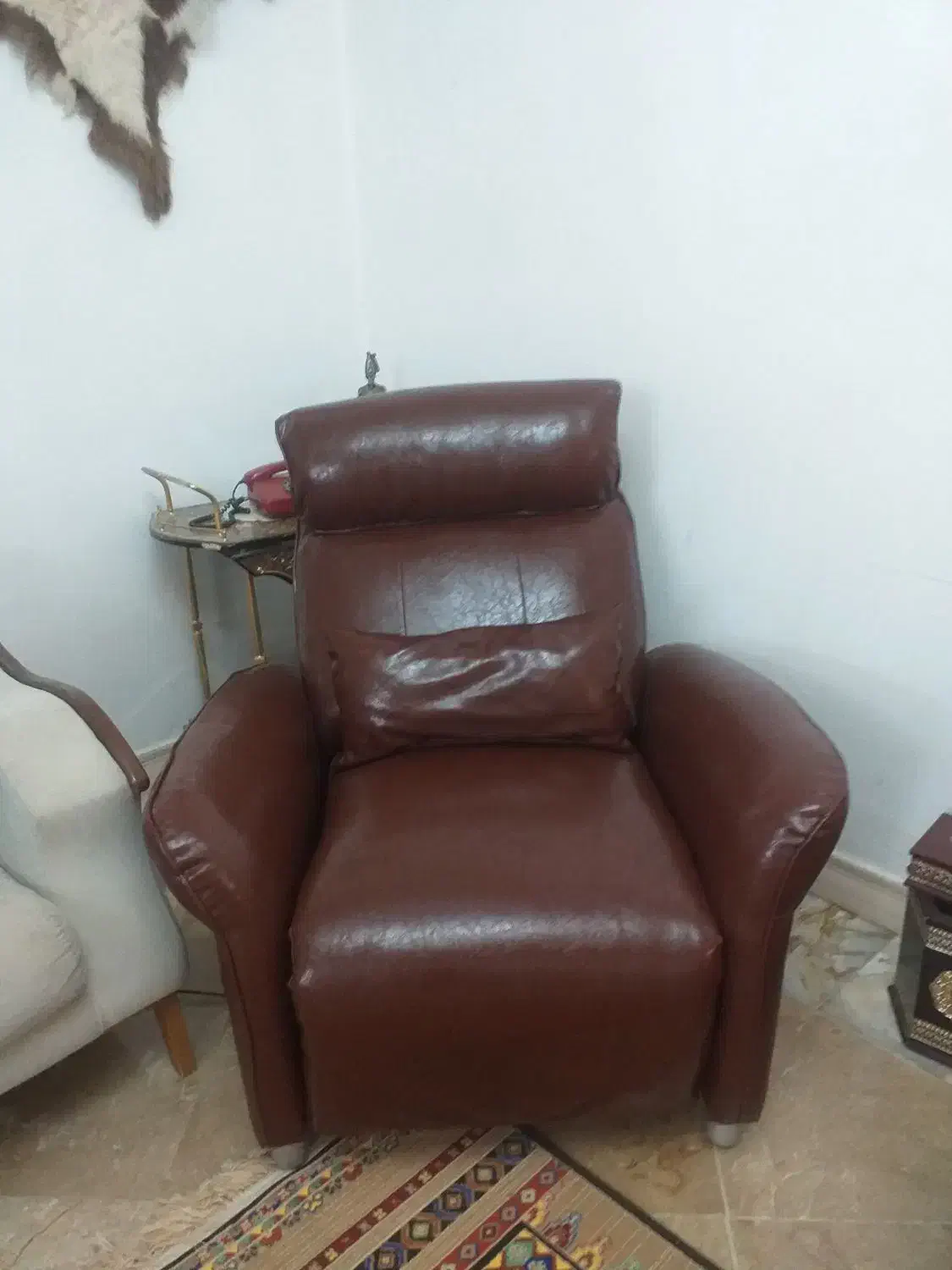 مبل ریلکسی برقی چرمی|مبلمان خانگی و میز عسلی|رودهن, |دیوار