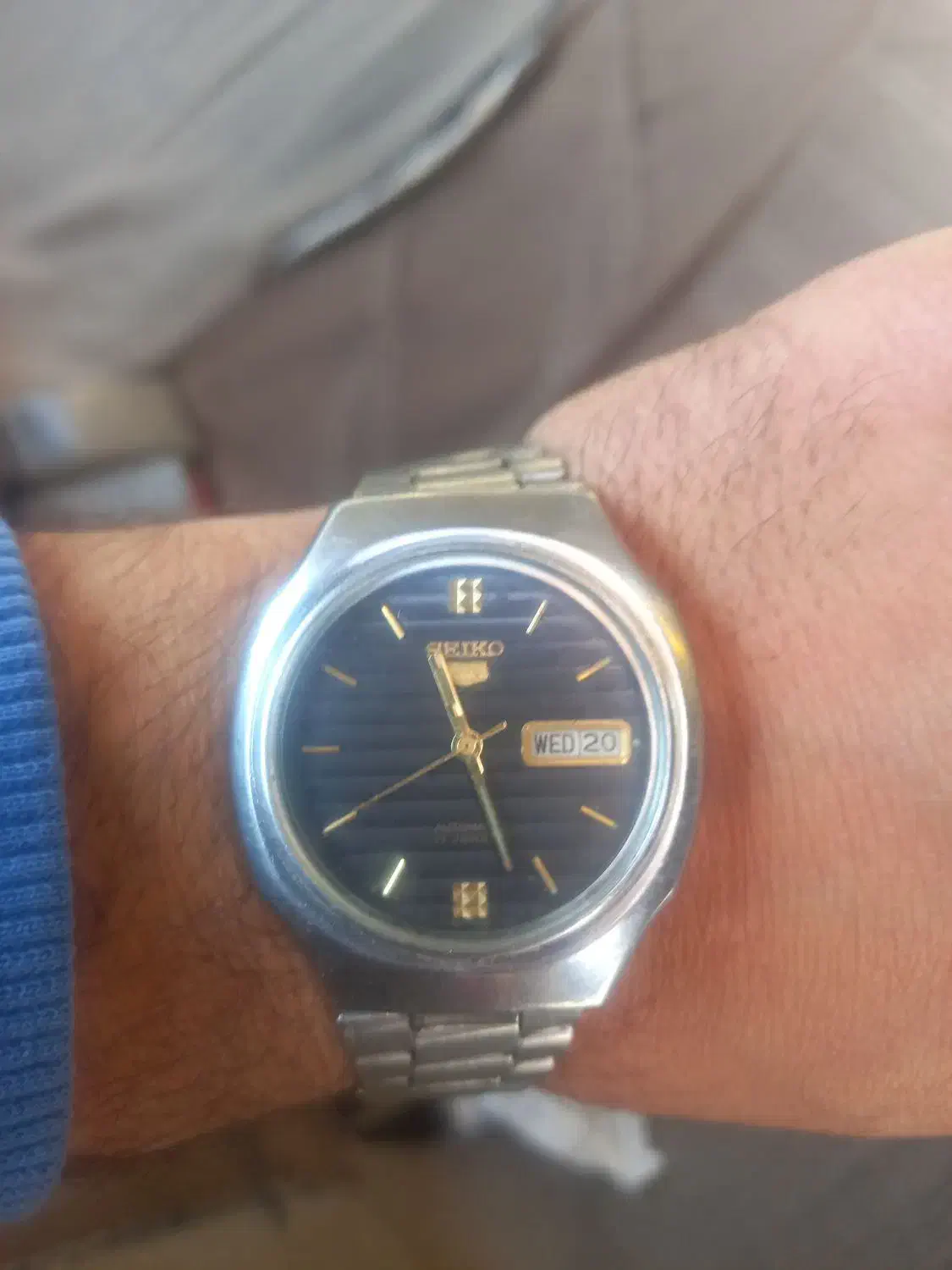 ساعت سکو پنج اصل سالم و دقیق ضد آب قدیمی|کلکسیون و سرگرمی|نهاوند, |دیوار