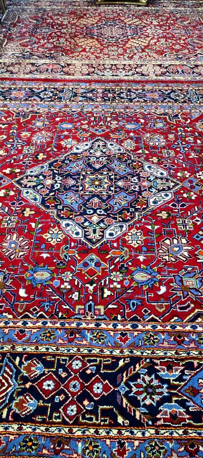 یک جفت فرش 12متری کاشان|فرش|بناب, |دیوار