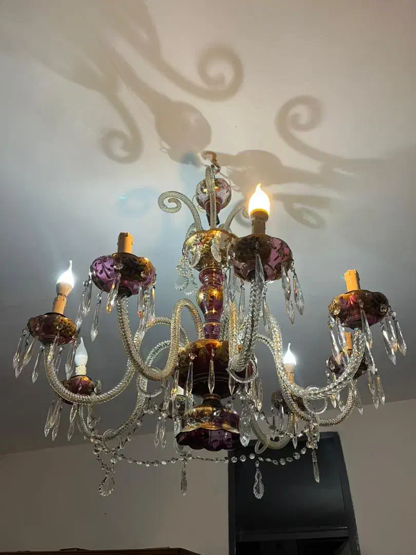 یک جفت لوستر آنتیک|لوستر و چراغ آویز|کرمانشاه, |دیوار