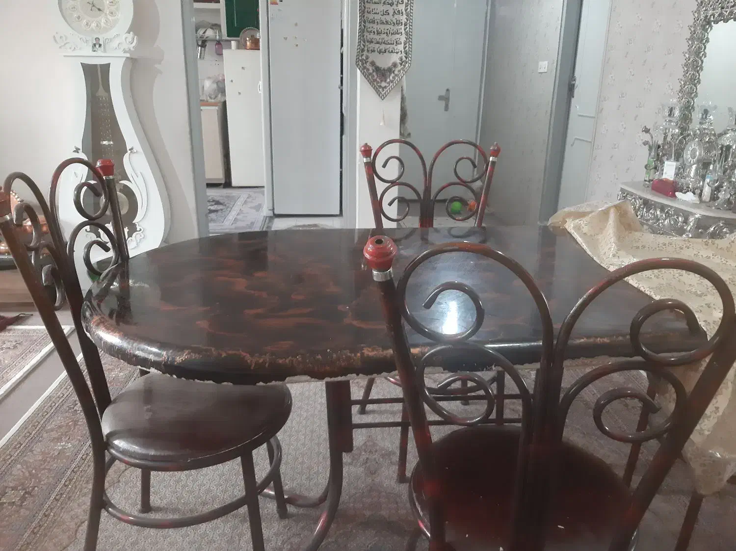 میز غذا خوری|میز و صندلی غذاخوری|ارومیه, |دیوار