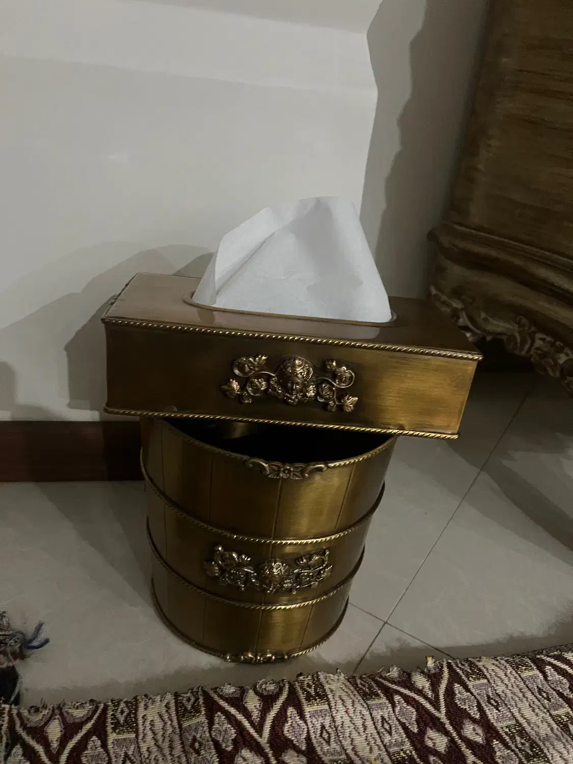 جا دستمالی سطل برنج هند|صنایع دستی و سایر لوازم تزئینی|تهران, امیریه|دیوار