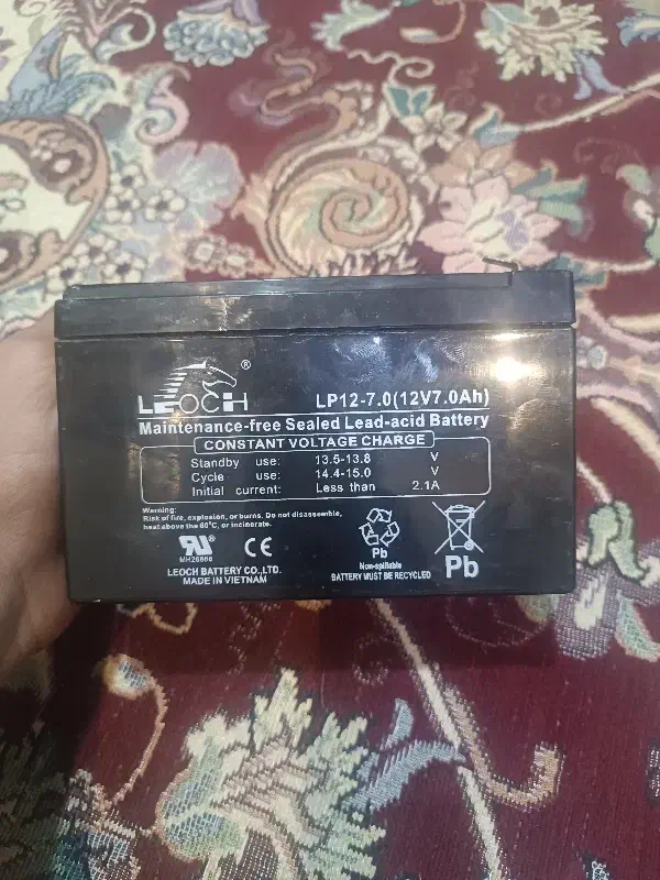 باطری ۱۲ ولت ۷ امپر|قطعات یدکی و لوازم جانبی|مرودشت, ثبت احوال|دیوار