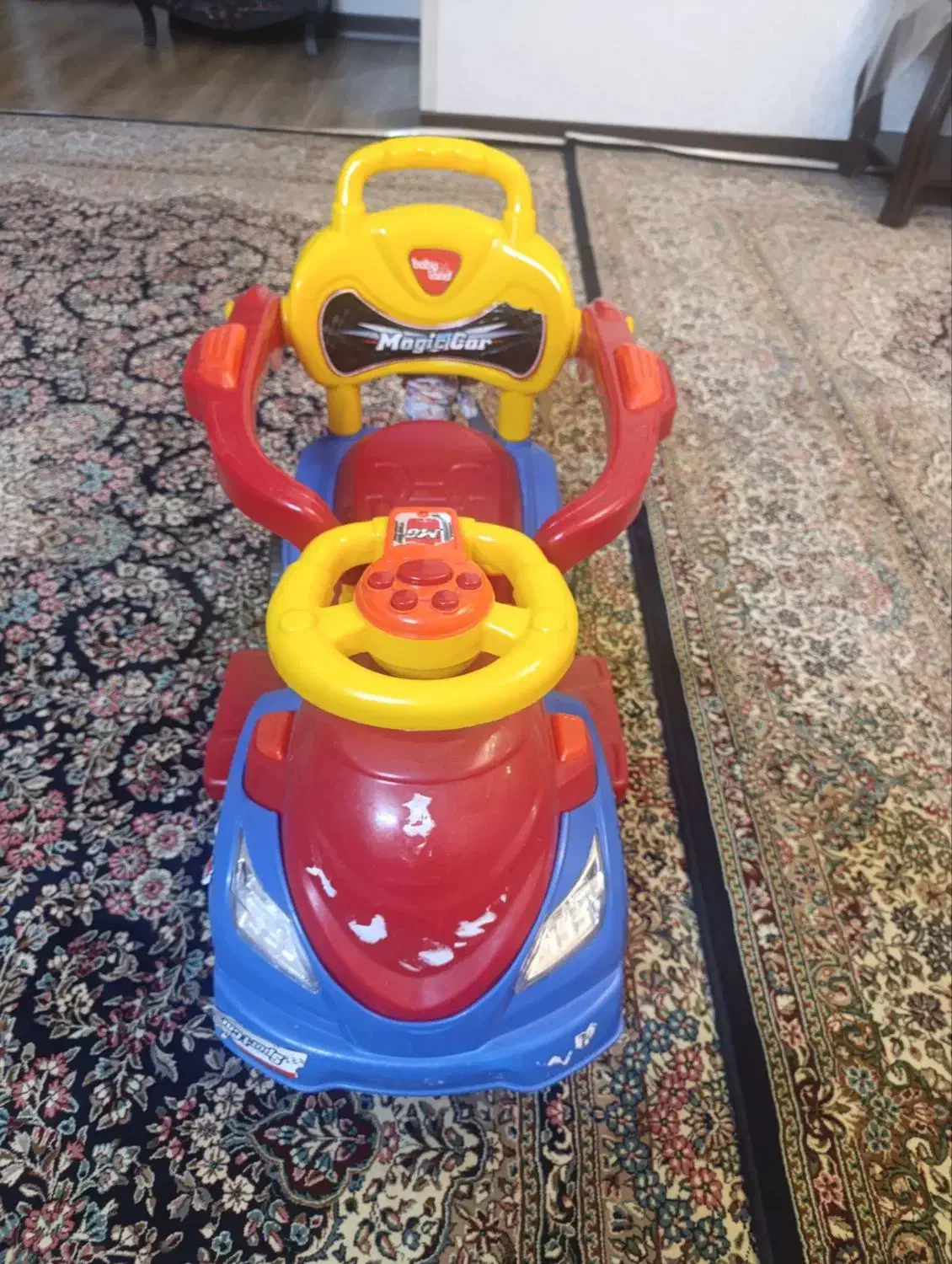 ماشین دستی چرخ دار کودک|اسباب‌بازی بچه|کرمان, |دیوار