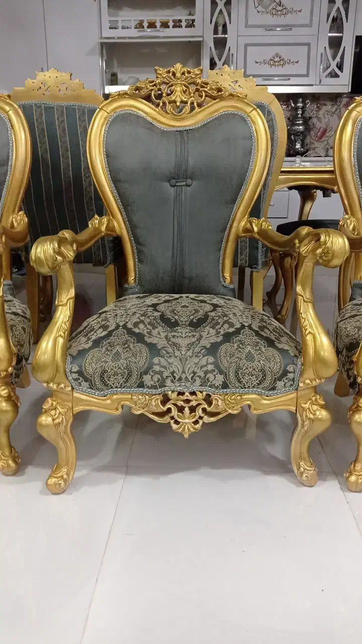 مبل سلطنتی9نفره همراه با نهار خوری6نفره|مبلمان خانگی و میز عسلی|مشهد, مقدم|دیوار