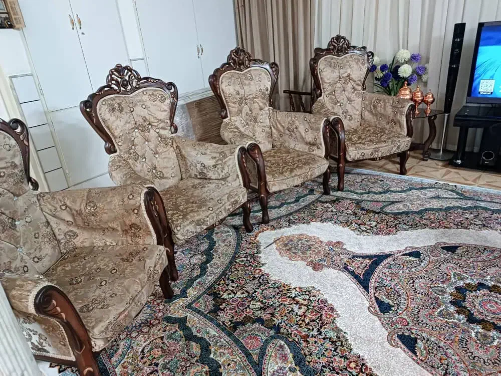 مبل سلطنتی ۹ نفره|مبلمان خانگی و میز عسلی|ساوه, |دیوار