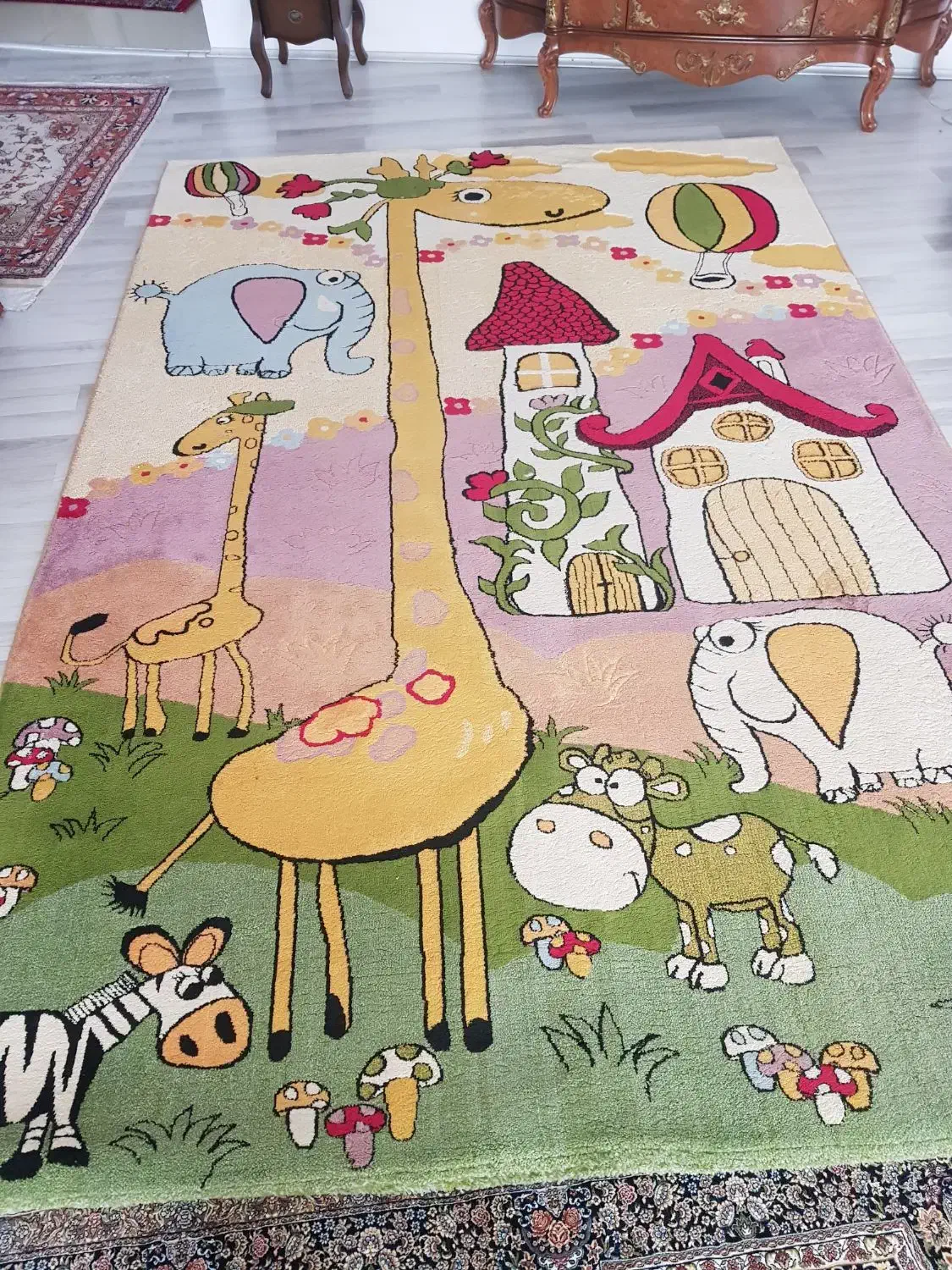 فرش کارتونی ۶ متره در حد نو|فرش|اردبیل, |دیوار