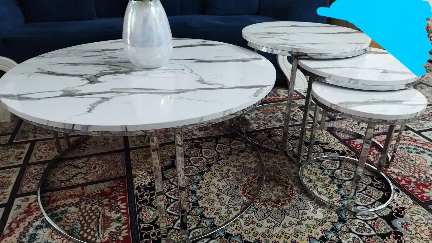 میز جلو مبلی و سه میز عسلی|مبلمان خانگی و میز عسلی|علی‌آباد کتول, |دیوار