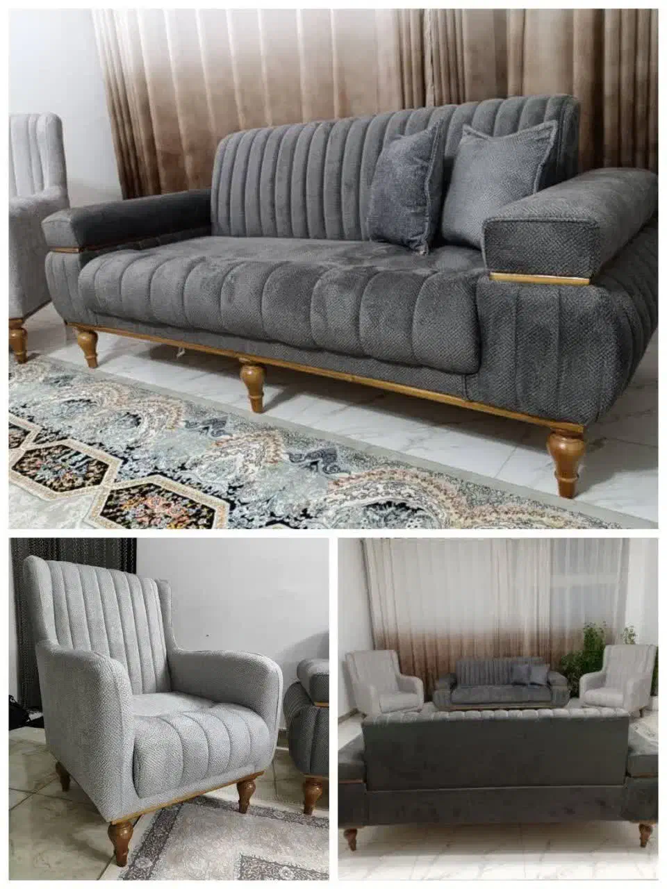 مبل راحتی ۸ نفره کاملا نونو مناسب جهیزیه|مبلمان خانگی و میز عسلی|اصفهان, شفق|دیوار