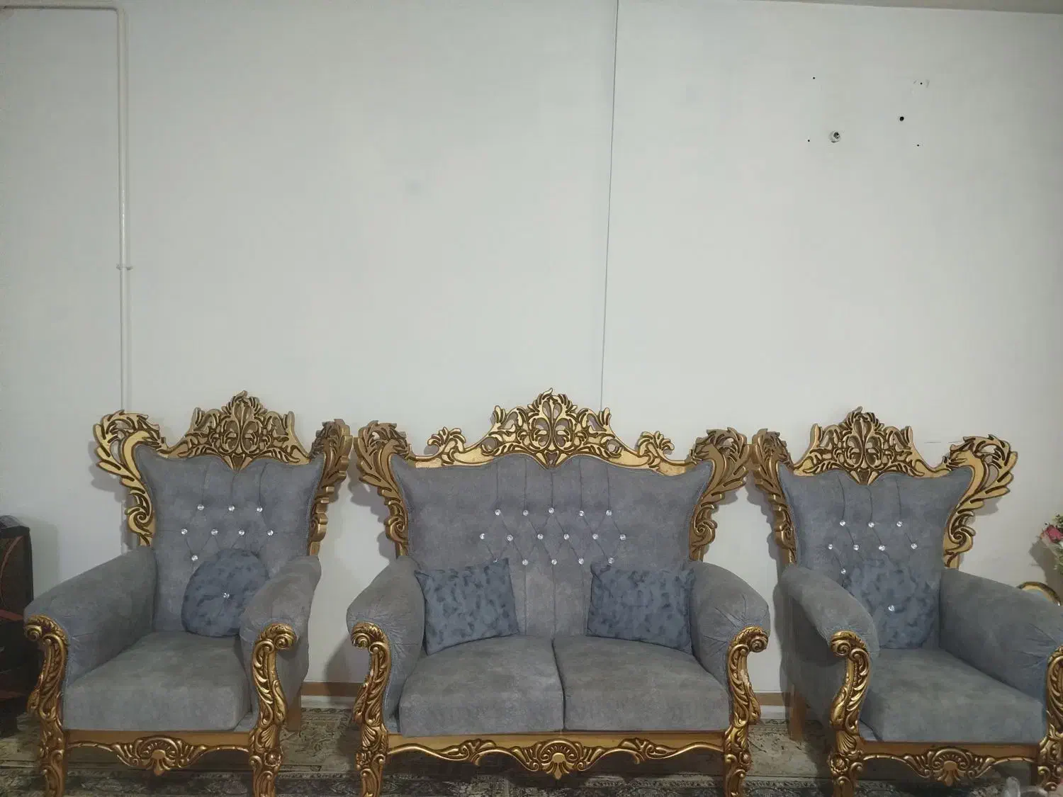 مبل سلطنتی هفت نفره|مبلمان خانگی و میز عسلی|اسدآباد, |دیوار