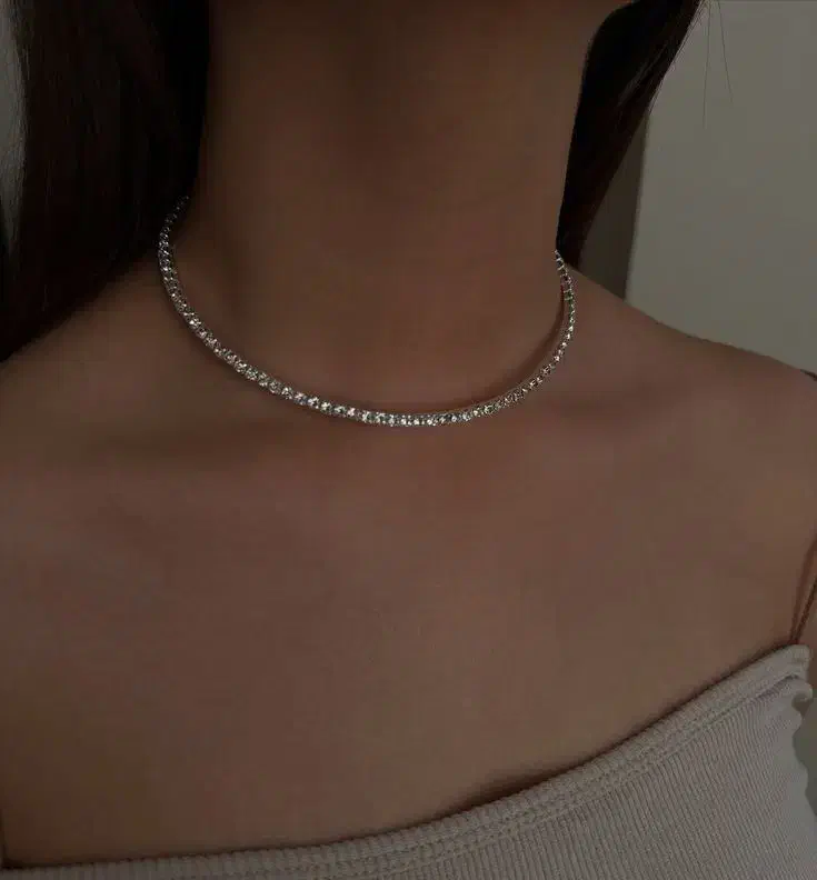 گردنبند طوق تمام نگین|بدلیجات|خرمآباد, |دیوار