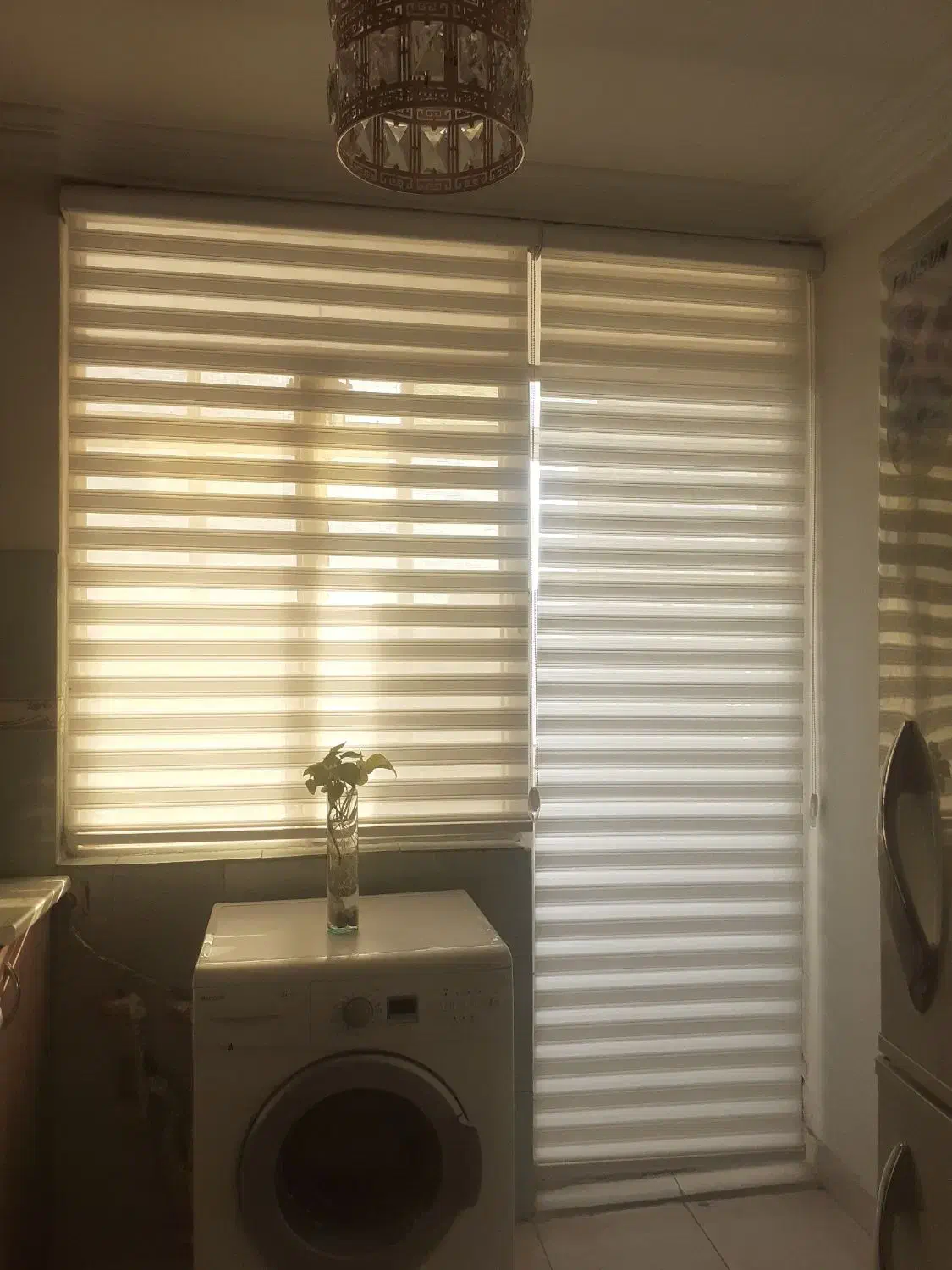 پرده زبرا رنگ سفید|پرده، رانر، رومیزی|مشهد, ایثارگران|دیوار