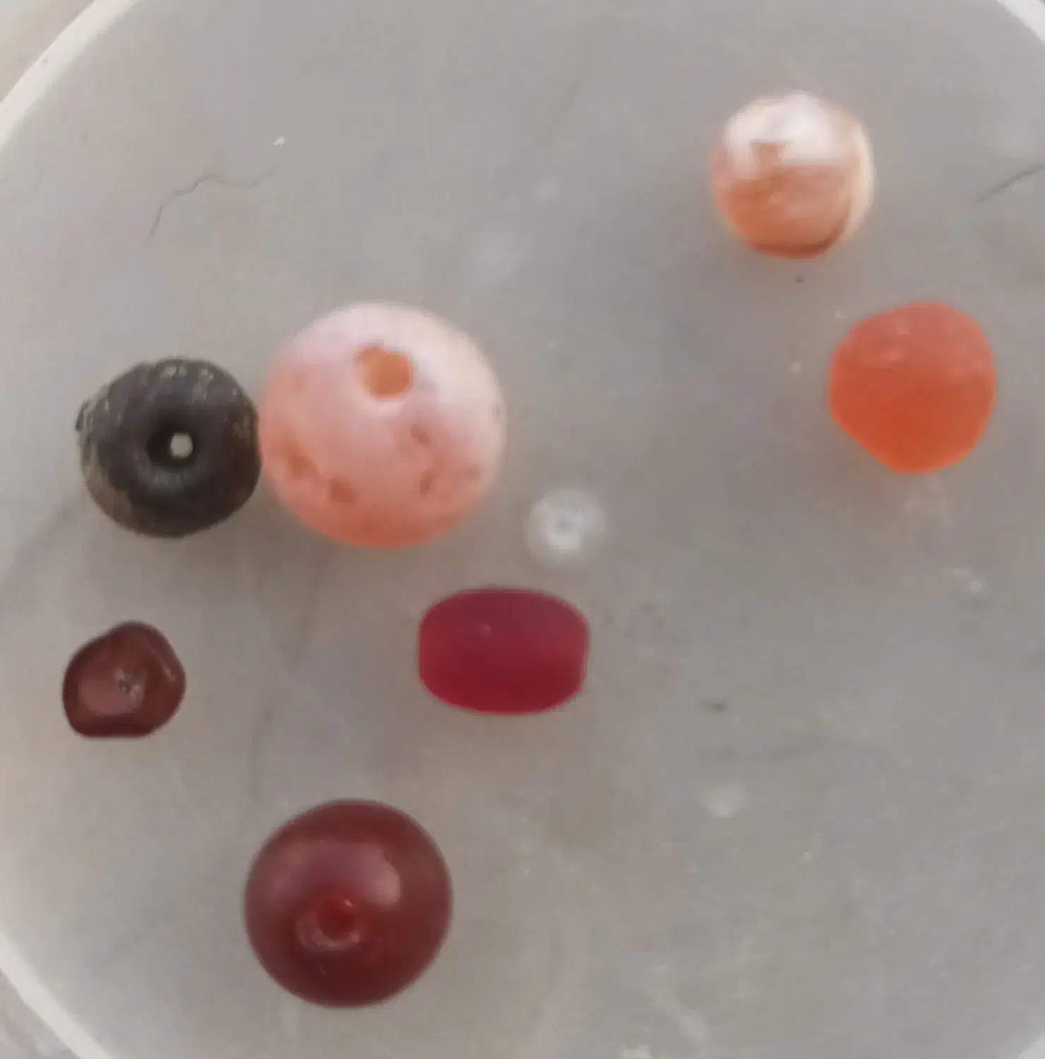 نگین عقیق.مهره ای تسبح قدیمی.کوارتز.یاقوت خام|جواهرات|بوشهر, |دیوار