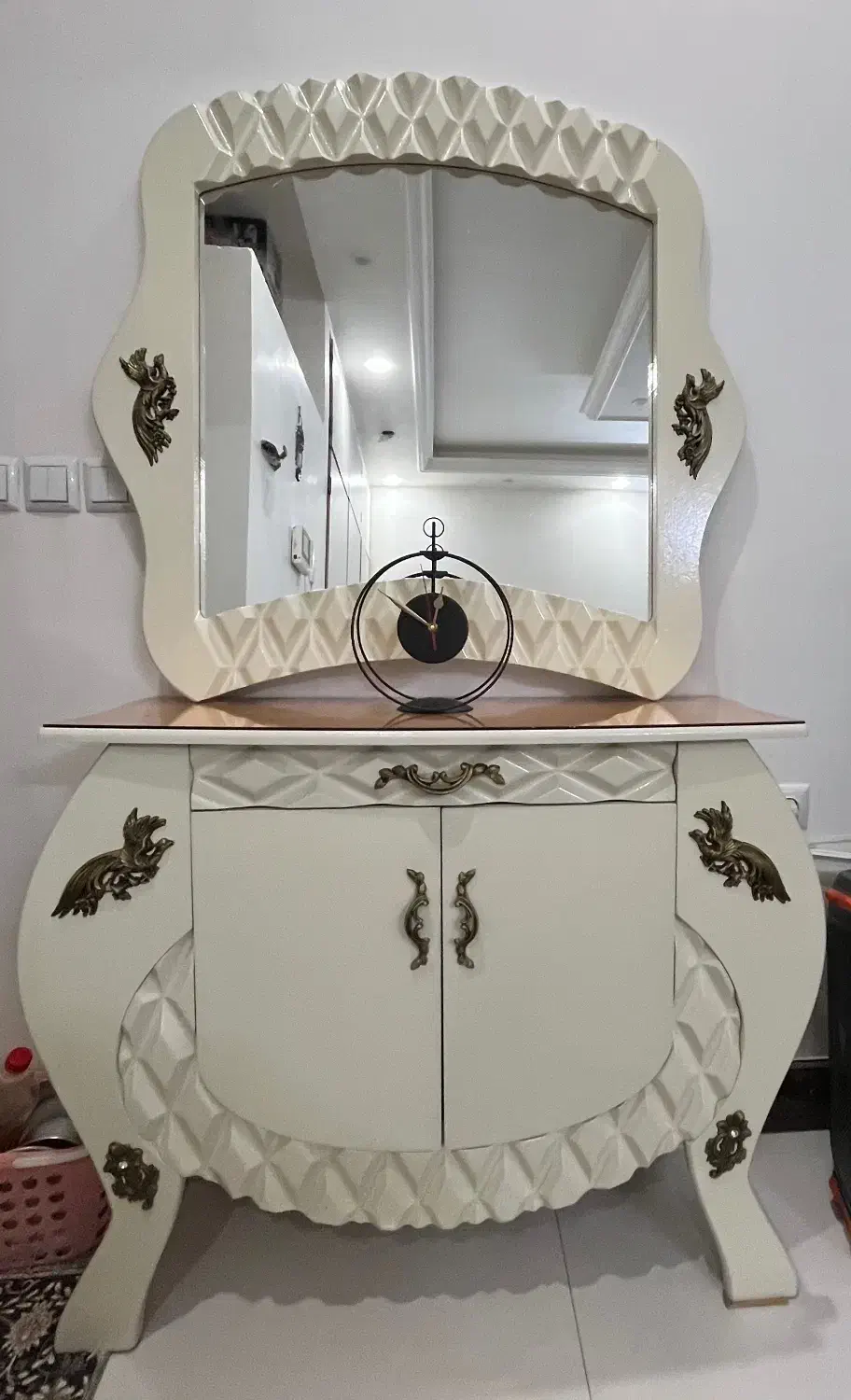 آینه کنسول|بوفه، ویترین، کنسول|قم, شاد قلی|دیوار