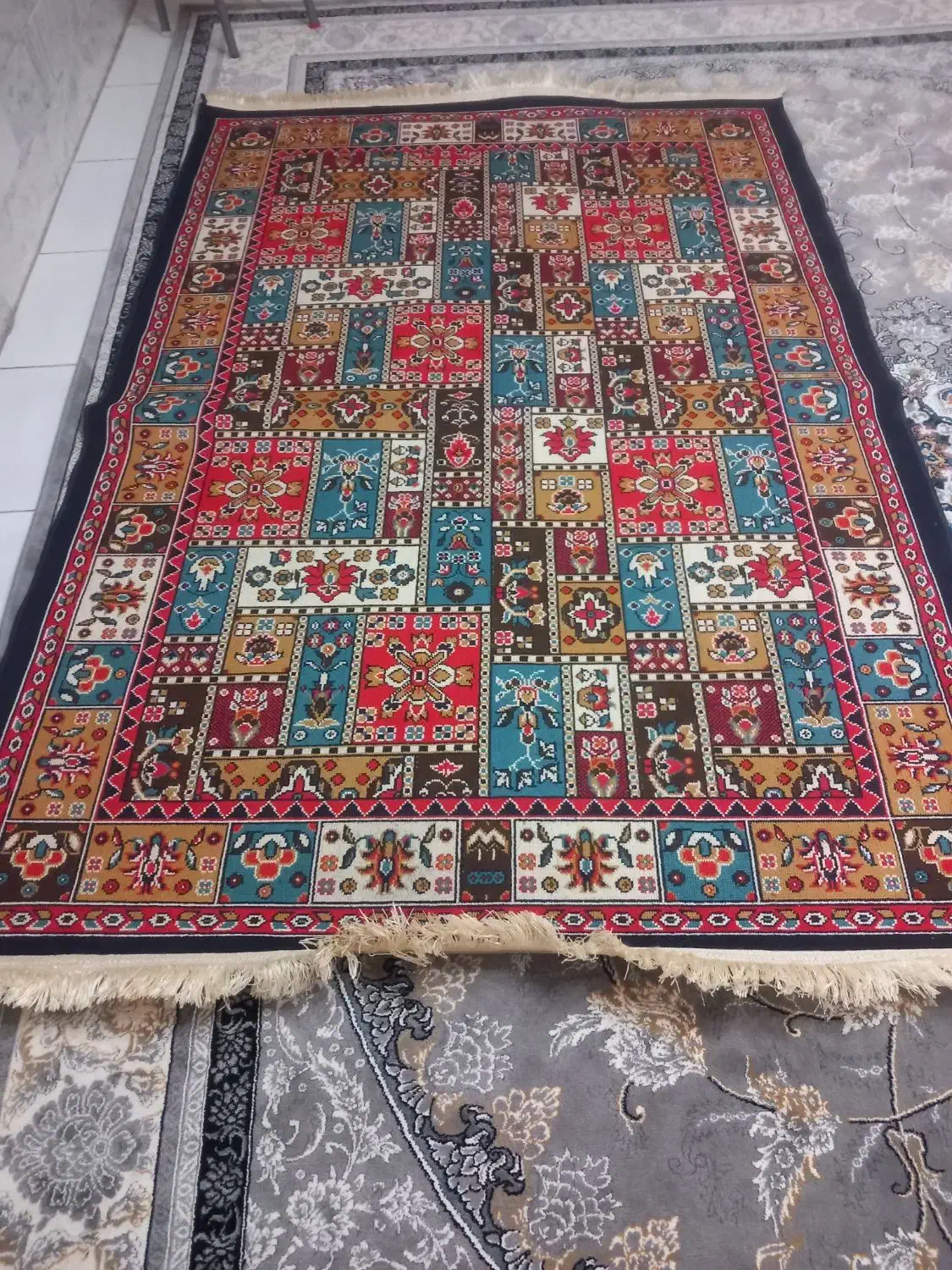 گلیم فرش ۱/۵در۲/۵|گلیم، جاجیم، گبه|اصفهان, شمس آباد|دیوار