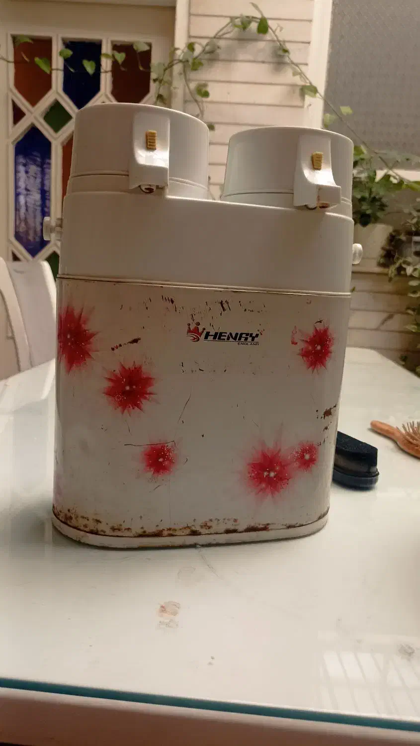 فلاسک دو قلو ژاپنی با شیشه اصل|سماور، چایساز، قهوهساز|شاهینشهر, نسیم ۵|دیوار