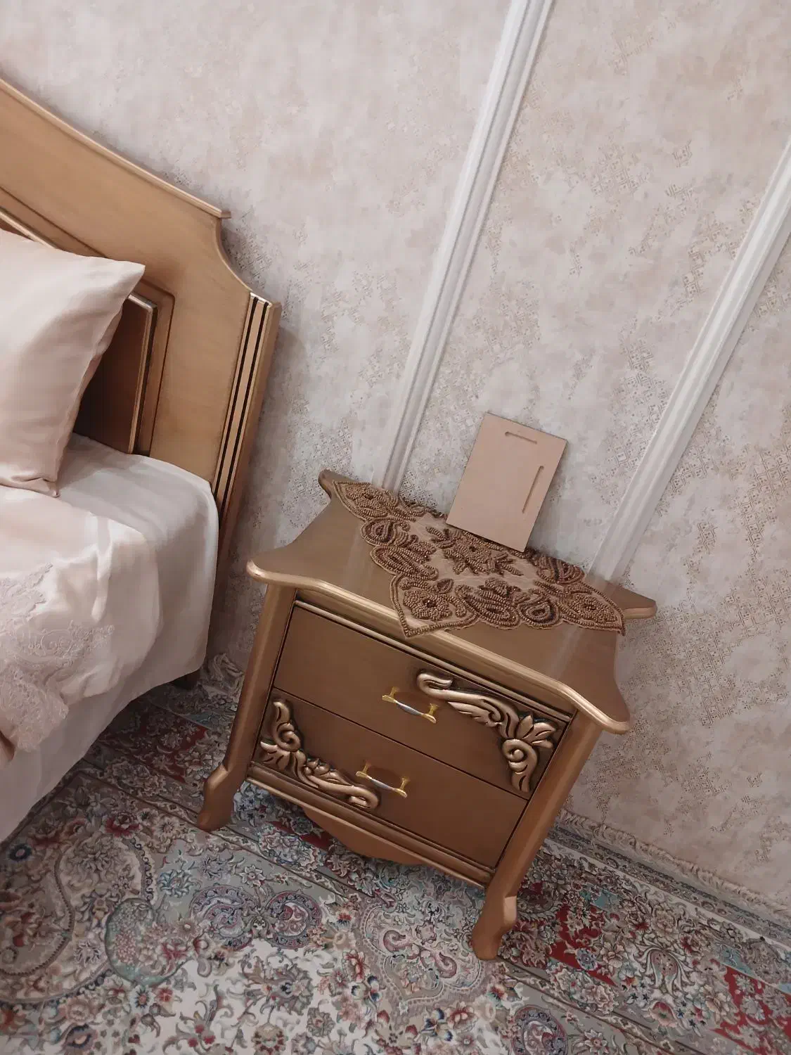 سرویس تخت چوب اصل راش نونو|تخت و سرویس خواب|مشهد, الهیه|دیوار