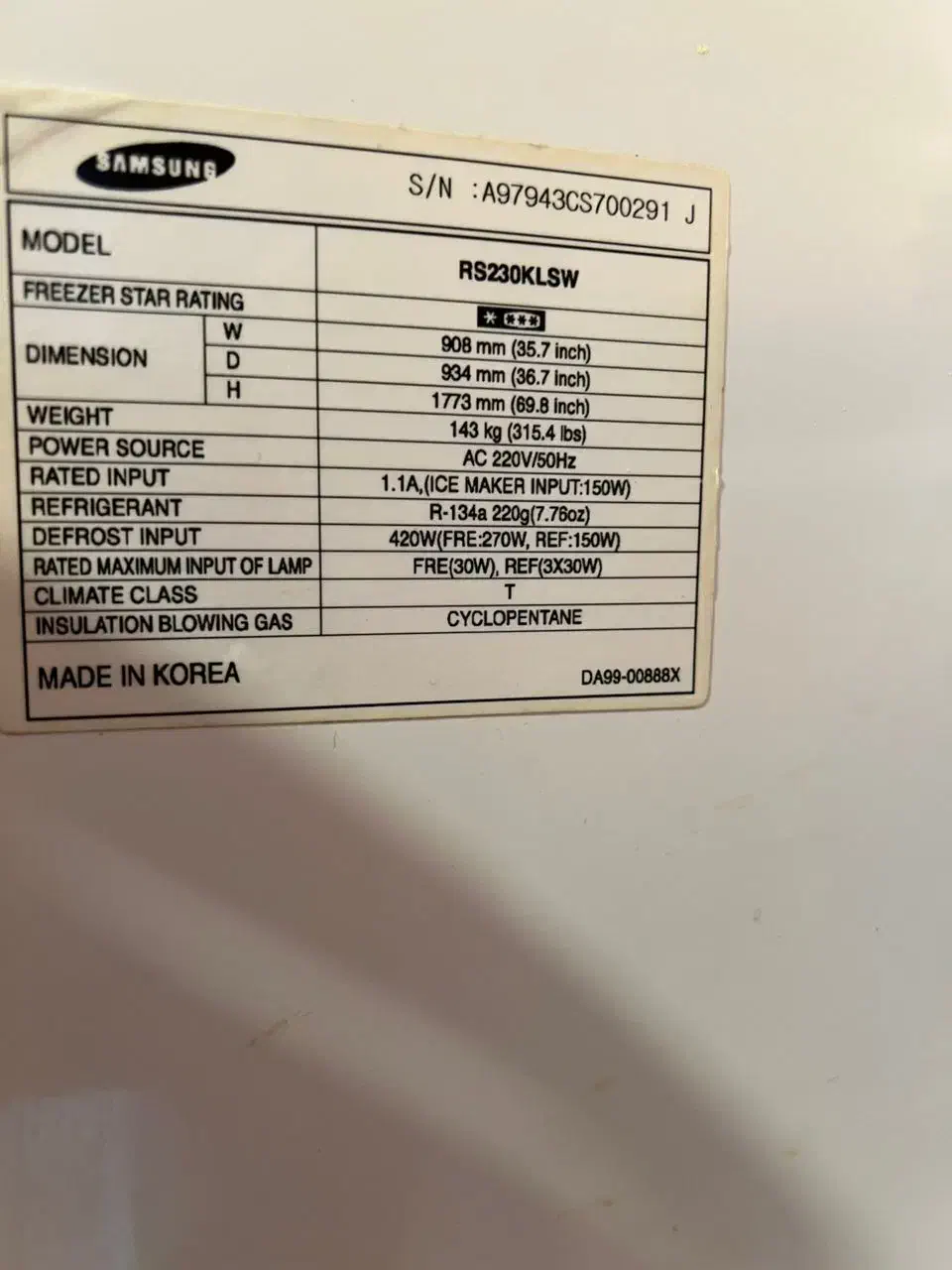 یخچال سامسونگ ساید بای ساید|یخچال و فریزر|قزوین, |دیوار