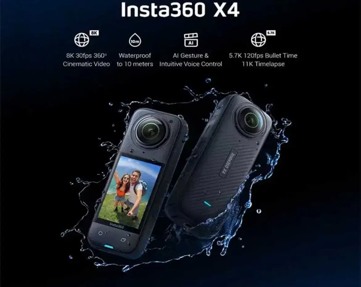 دوربین اینستا360 X4|دوربین عکاسی و فیلم‌برداری|گنبد کاووس, |دیوار