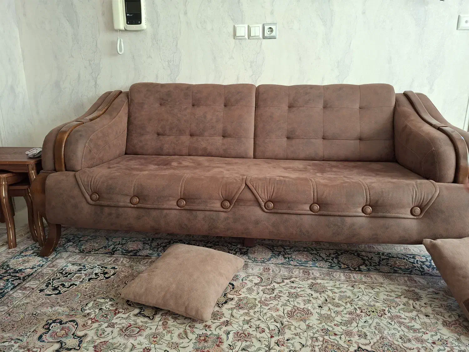 مبلمان راحتی ۱۰ نفره|مبلمان خانگی و میز عسلی|قم, بوستان علوی|دیوار