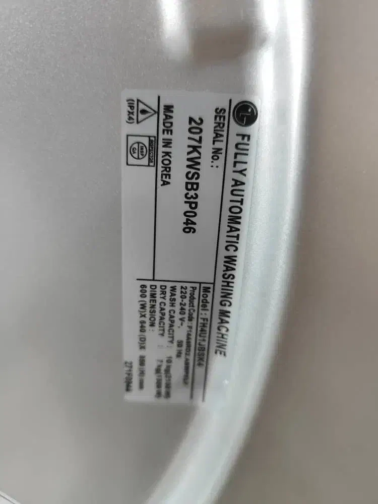 لباسشویی ۱۰کیلویی ال جی لباس شویی لباسشوئی|ماشین لباسشویی و خشک‌کن لباس|اسلام‌شهر, زرافشان|دیوار