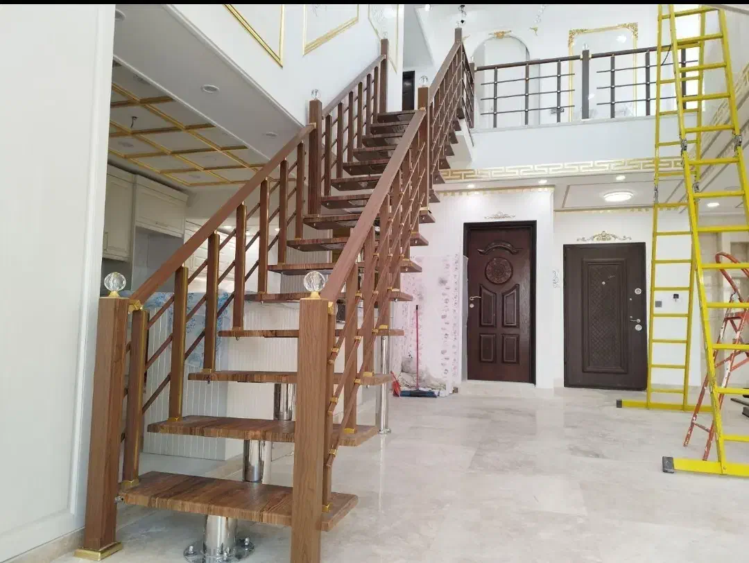 نرده استیل( آلومینیوم پروفیل ، گرد نیست)|مصالح و تجهیزات ساختمان|قم, بنیاد|دیوار