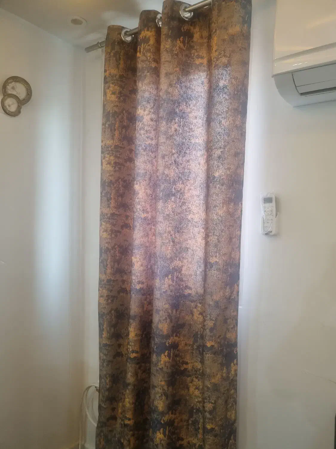 پرده پانچ دو رنگ پذیرایی وهال|پرده، رانر، رومیزی|بندر ماهشهر, |دیوار