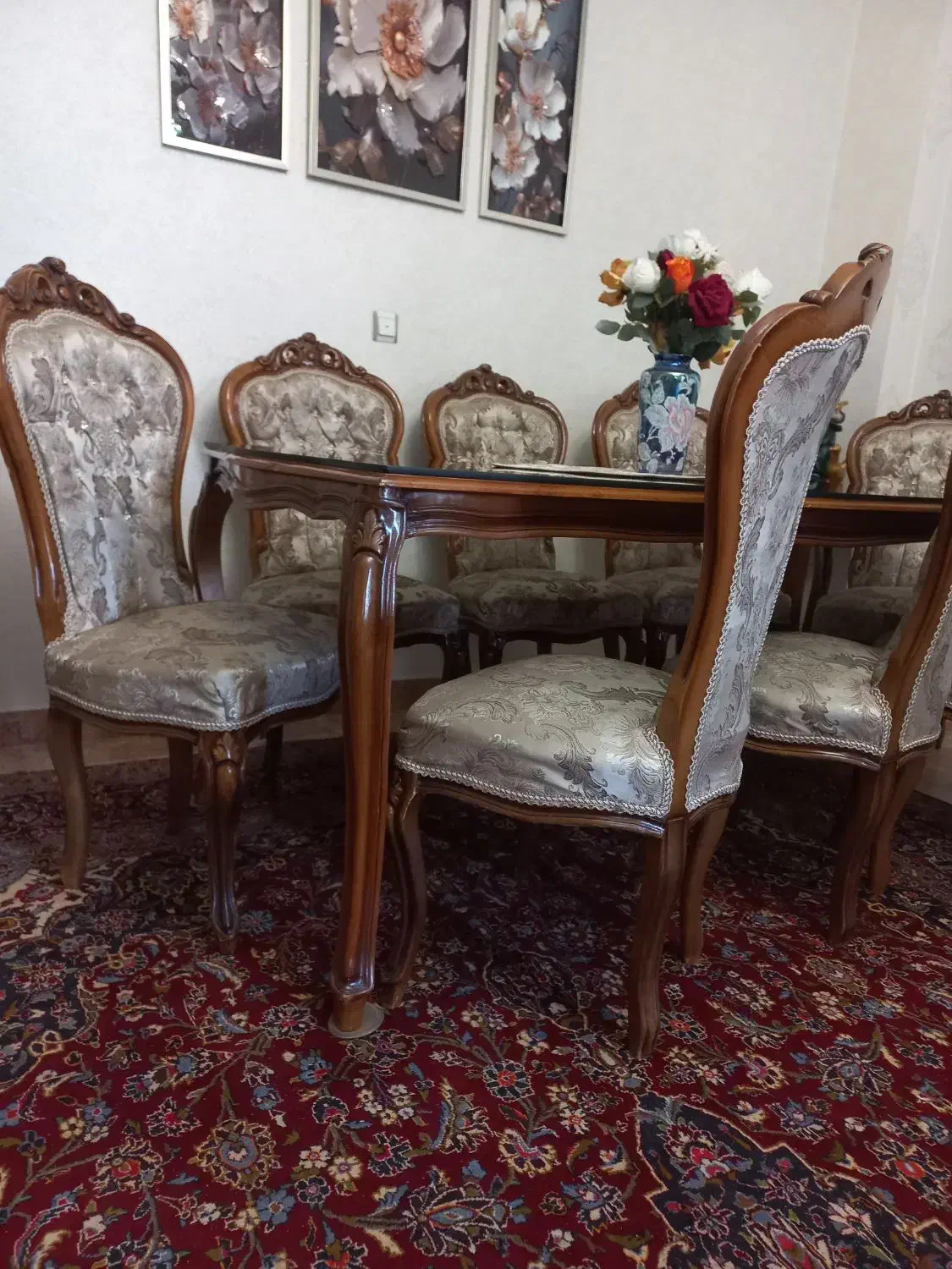 سرویس ناهار خوری ۸ نفره|میز و صندلی غذاخوری|تهران, قیام|دیوار