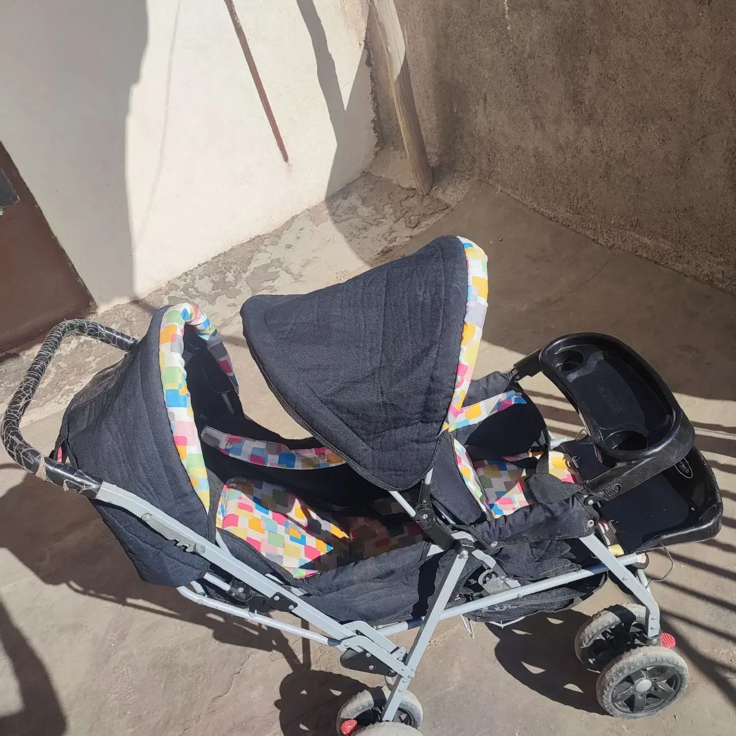 کالسکه دوقلو کریرر رو روعک  پوشک|کالسکه و لوازم جانبی|مشهد, کوی المهدی|دیوار