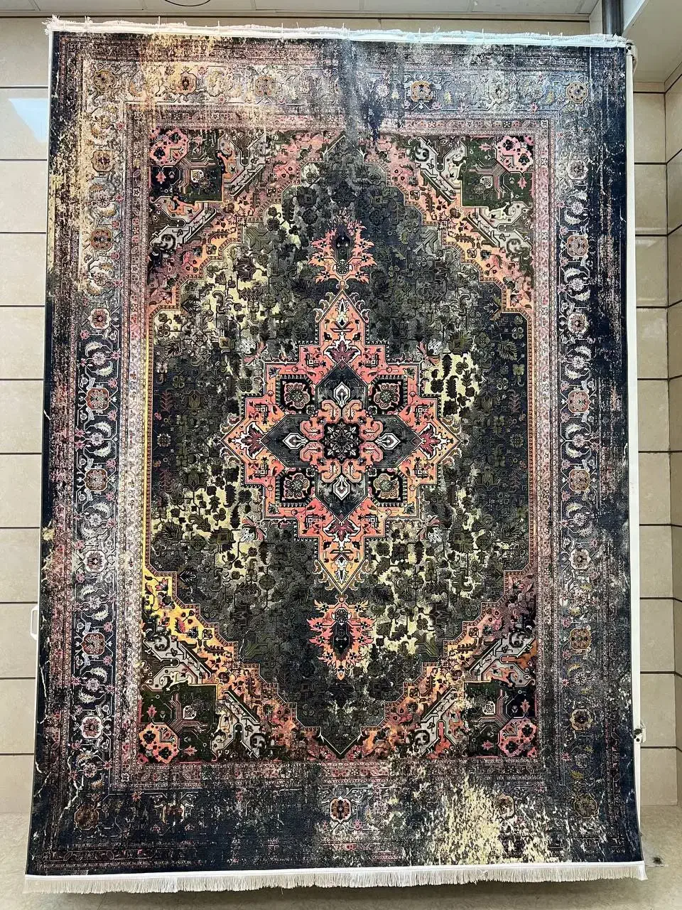 فرش ۱۲۰۰شانه وینتیج تمام نخ|فرش|دزفول, |دیوار