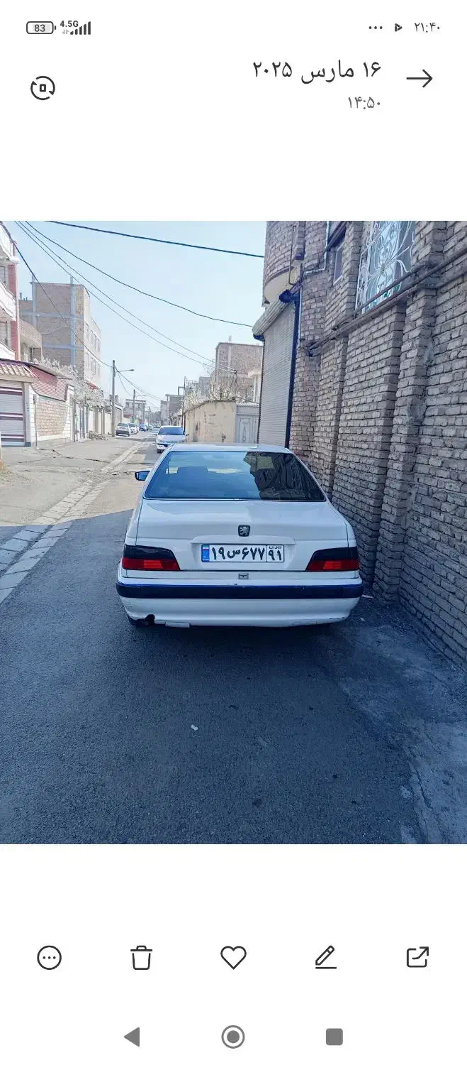 پژو پارس مدل۹۳/دوگانه کارخانه|خودرو سواری و وانت|پارسآباد, |دیوار