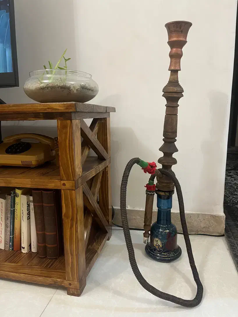 قلیان چوبی پایه بلند|کلکسیون و سرگرمی|رشت, جهاد|دیوار