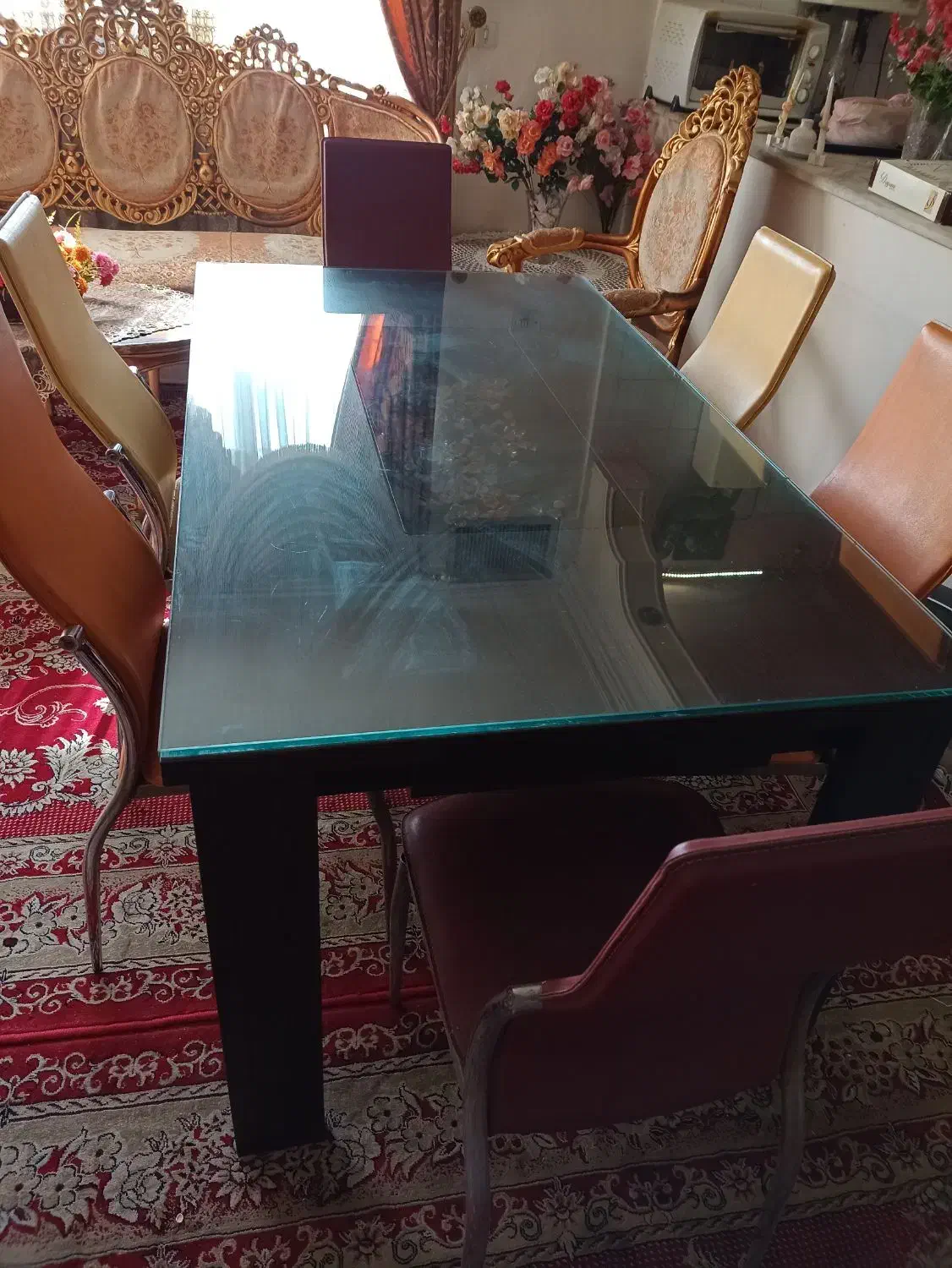 میز ناهار خوری ۶نفره|میز و صندلی غذاخوری|خاوران, |دیوار