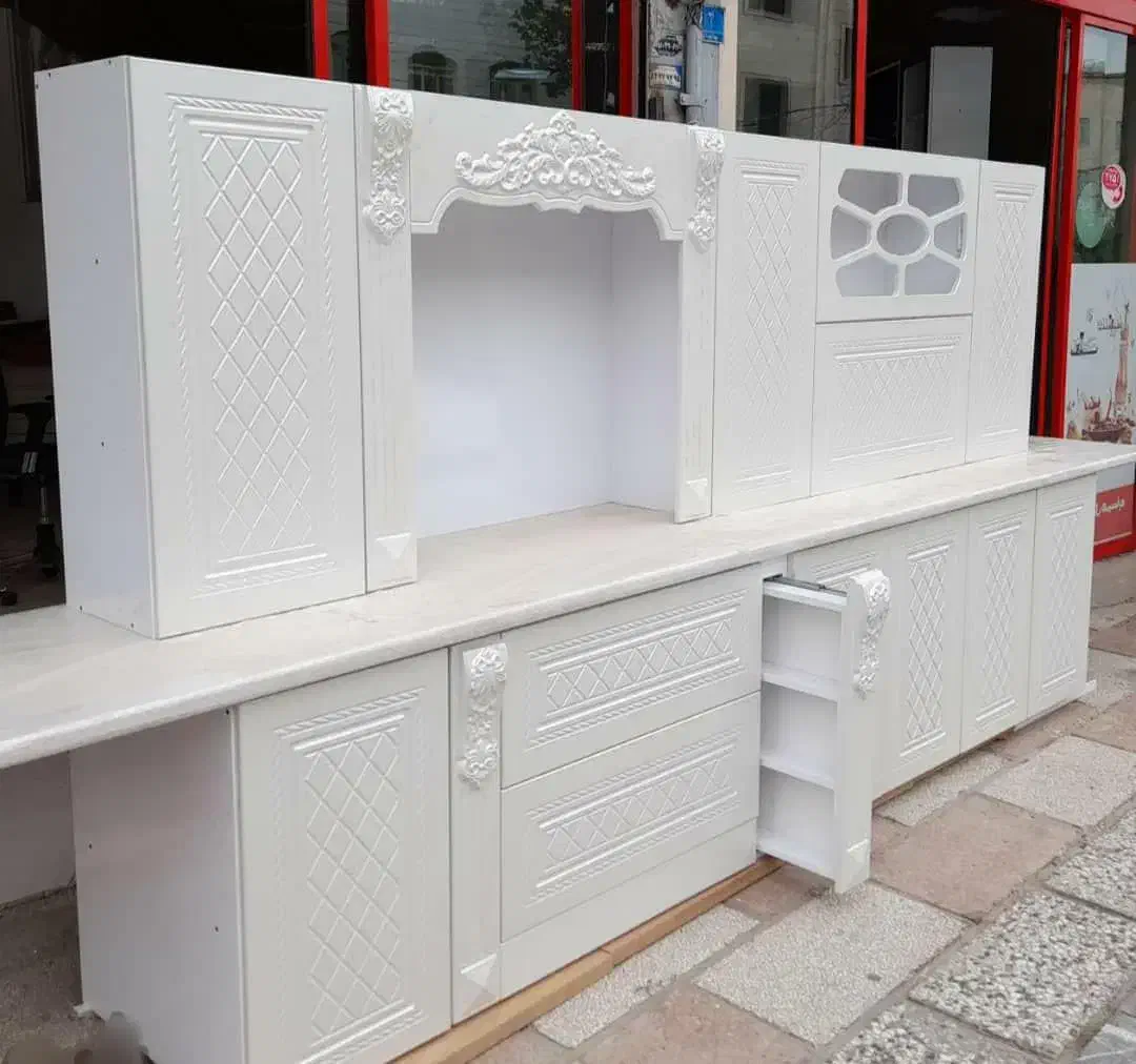 کابینت آشپزخانه با فلز وام دی اف ممبران|مصالح و تجهیزات ساختمان|تویسرکان, |دیوار