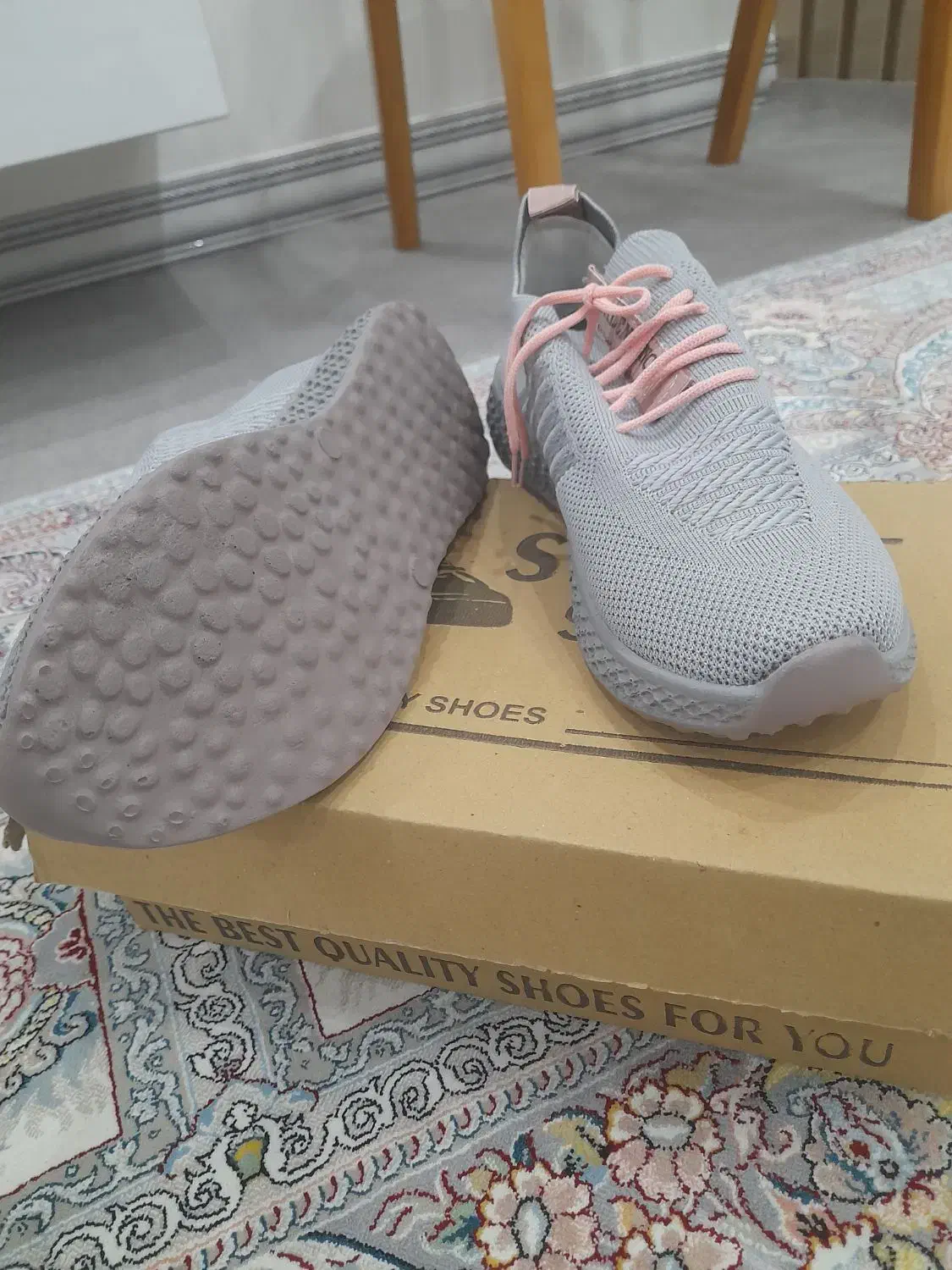 کفش پیاده روی جورابی طوسی زنانه|کیف، کفش، کمربند|قم, خاکفرج|دیوار