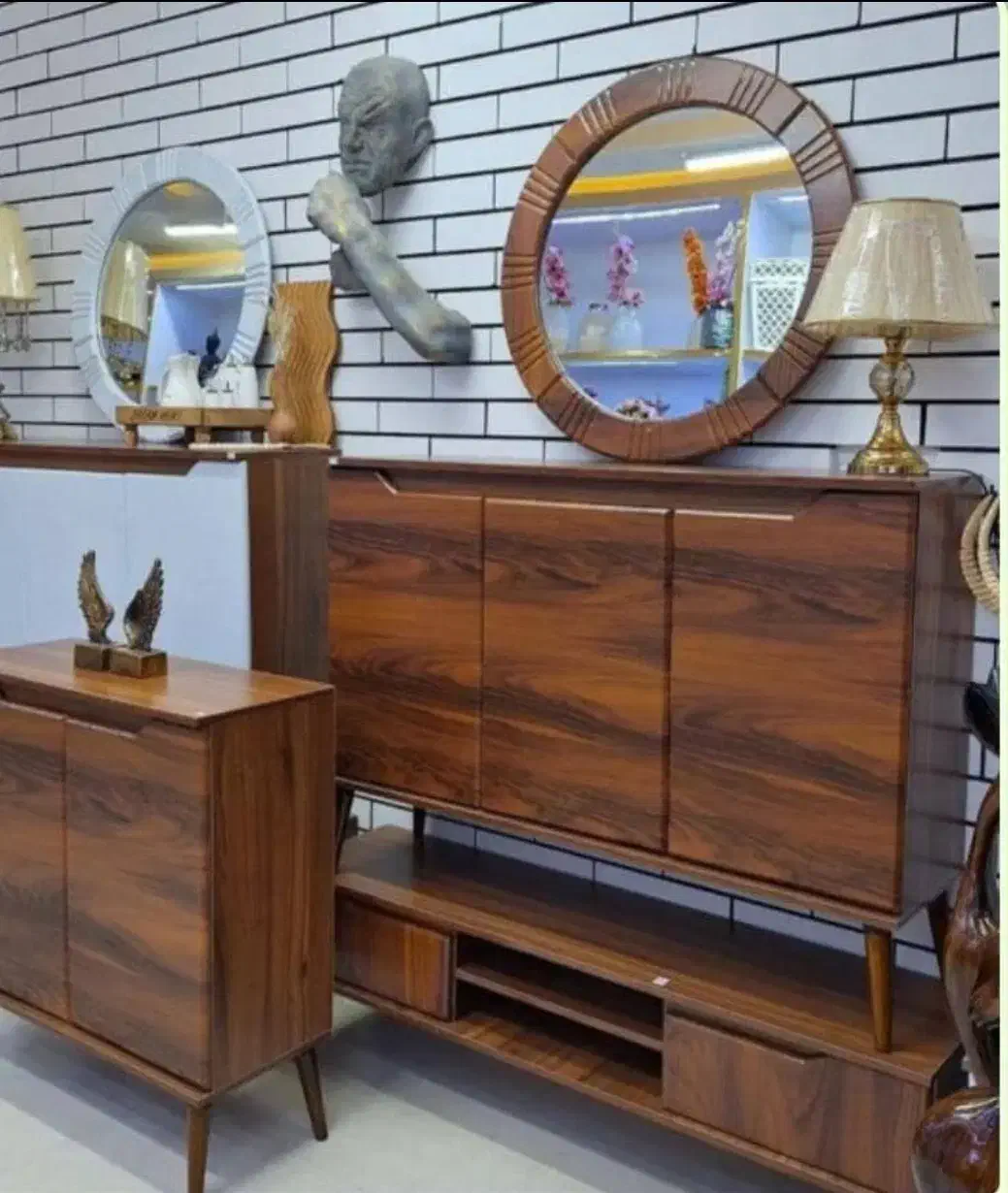 ست آینه کنسول میز تی وی جاکفشی|بوفه، ویترین، کنسول|پرند, فاز ۴|دیوار