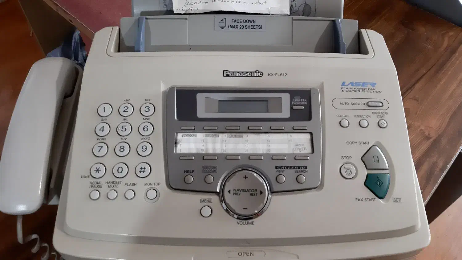 تلفن فکس پاناسونیک kx fl612|پرینتر، اسکنر، کپی، فکس|تهران, شهرک کوهسار|دیوار
