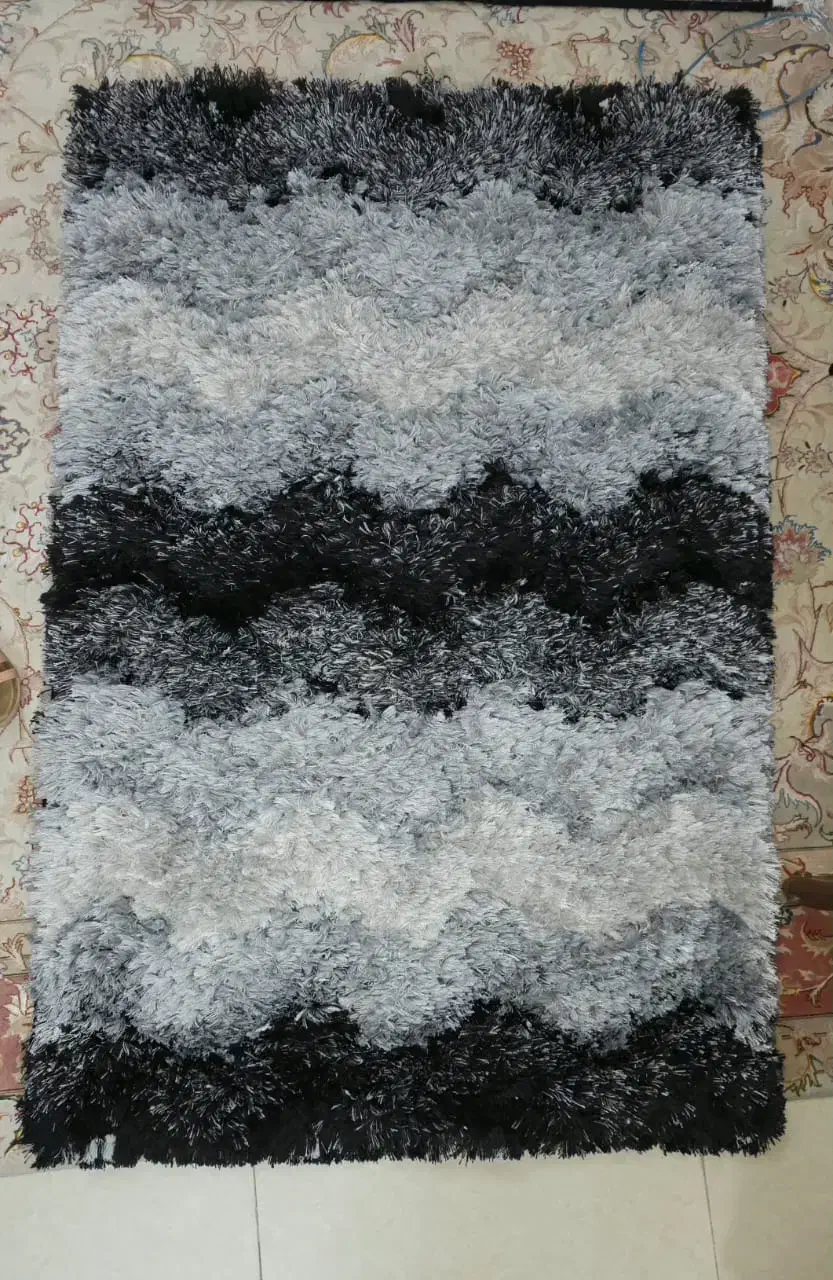 ۴ قالیچه شگی زرع نیم ، اندازه یک در یک ونیم|فرش|تهران, مینی‌سیتی (شهرک نفت)|دیوار