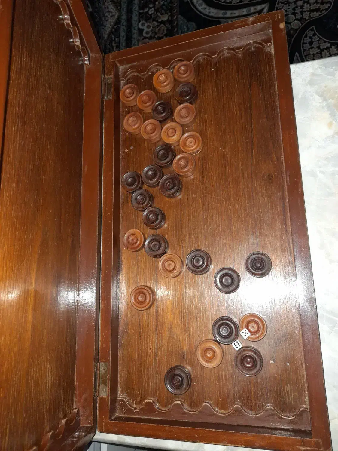 تخته نرد ۴۰ سال قدمت دست‌ساز|اسباب‌‌بازی|کرمانشاه, |دیوار