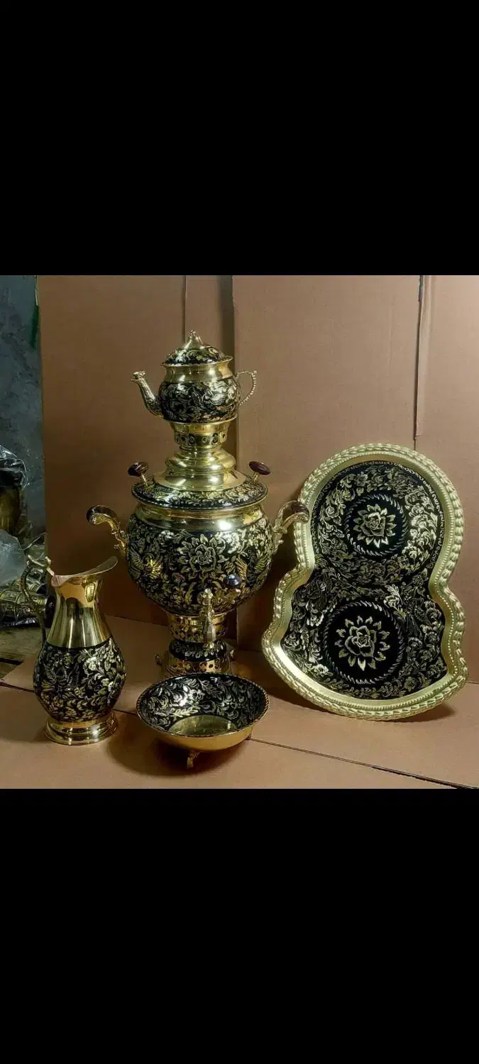 سماور برنجی|سماور، چای‌ساز، قهوه‌ساز|لردگان, |دیوار