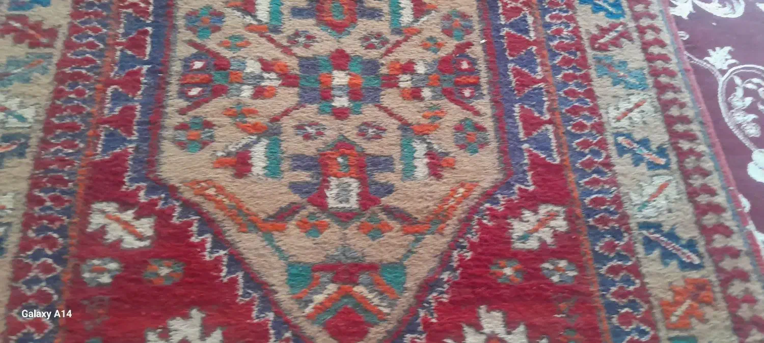 کناره دست بافت قدیمی|فرش|مهریز, |دیوار