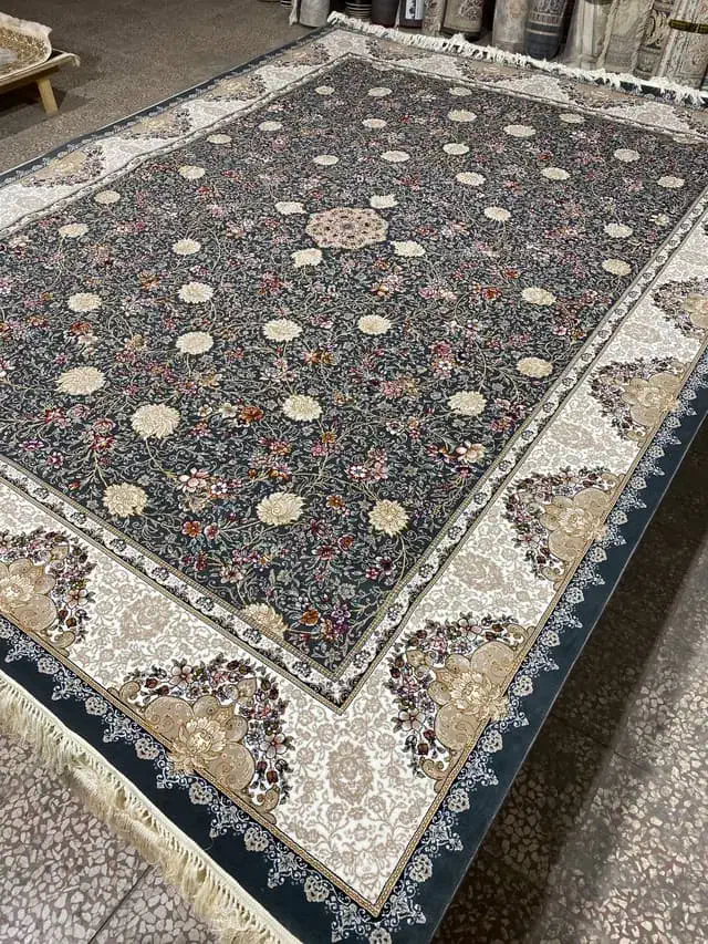 فرش۱۲متری/تمام نخ اصل/تراکم۲۵۵۰/ضخیم/تخفیفی|فرش|میبد, |دیوار